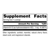 Source Naturals, HydroxoCobalamin, Cherry, 1 mg, 60 Lozenges