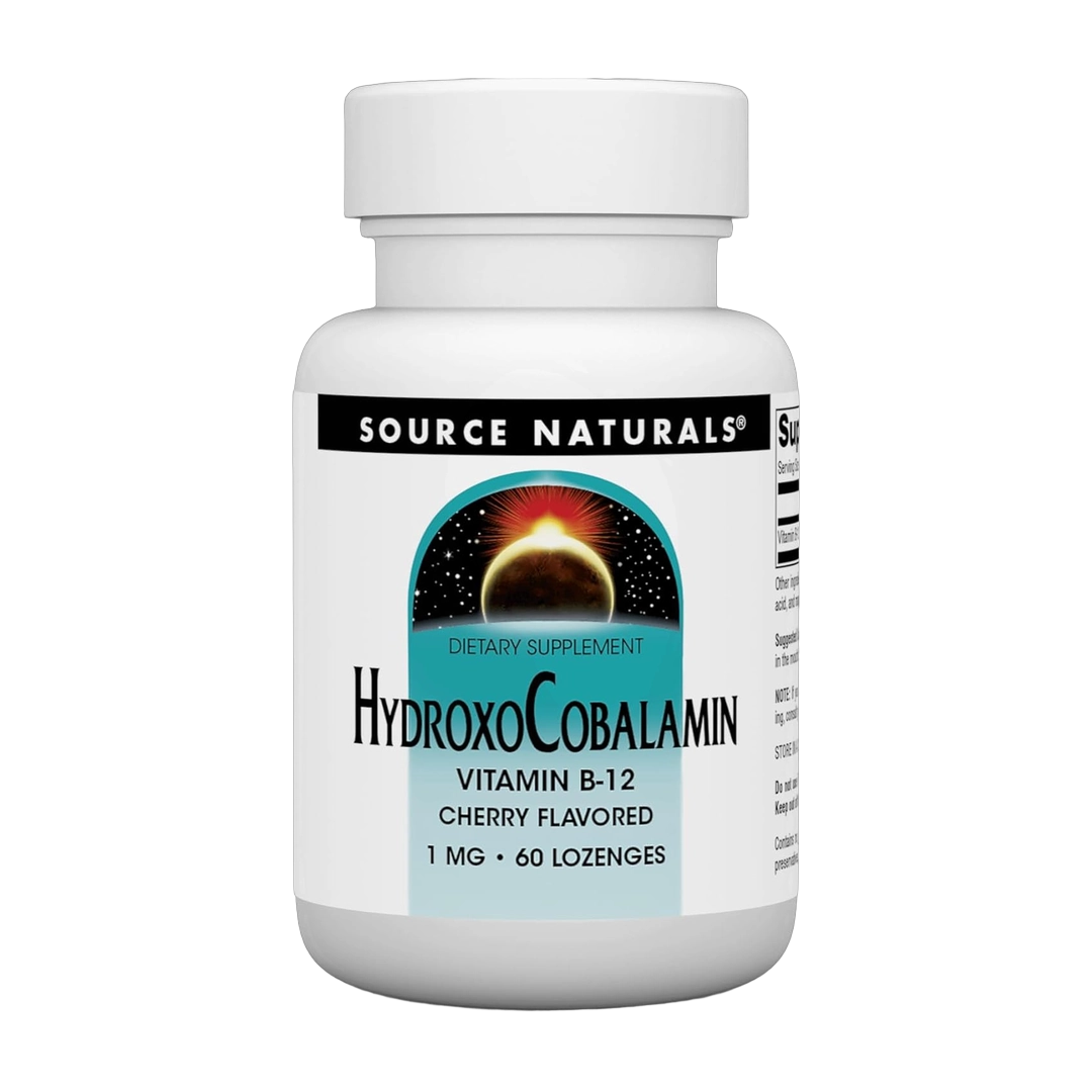 Source Naturals, HydroxoCobalamin, Cherry, 1 mg, 60 Lozenges