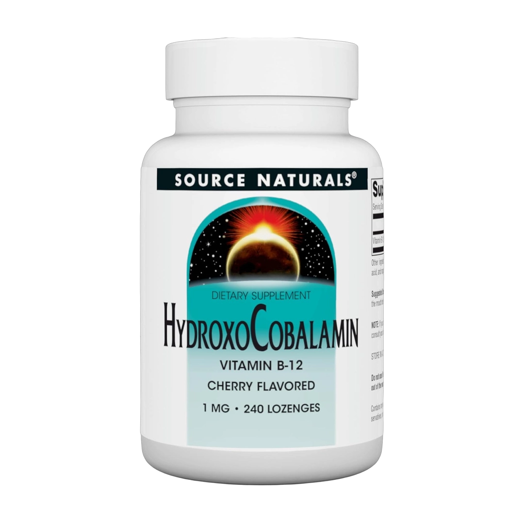 Source Naturals, HydroxoCobalamin, Cherry, 1 mg, 240 Lozenge