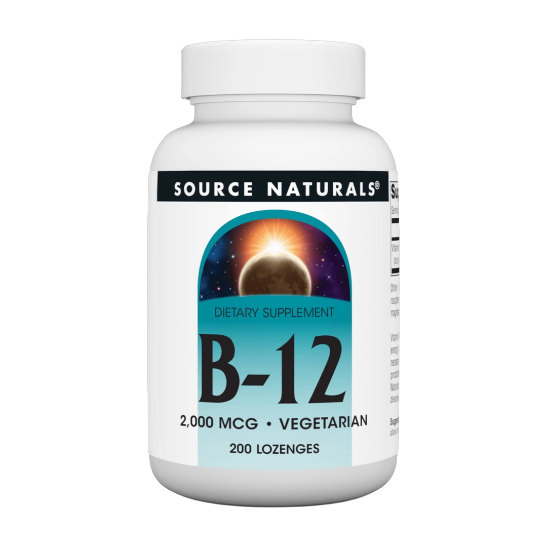 Source Naturals, B-12, 2000 Mcg, 200 Lozenge