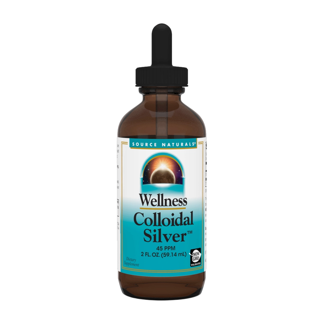 Source Naturals, Wellness Colloidal Silver, 45 Ppm, 2 Liquid