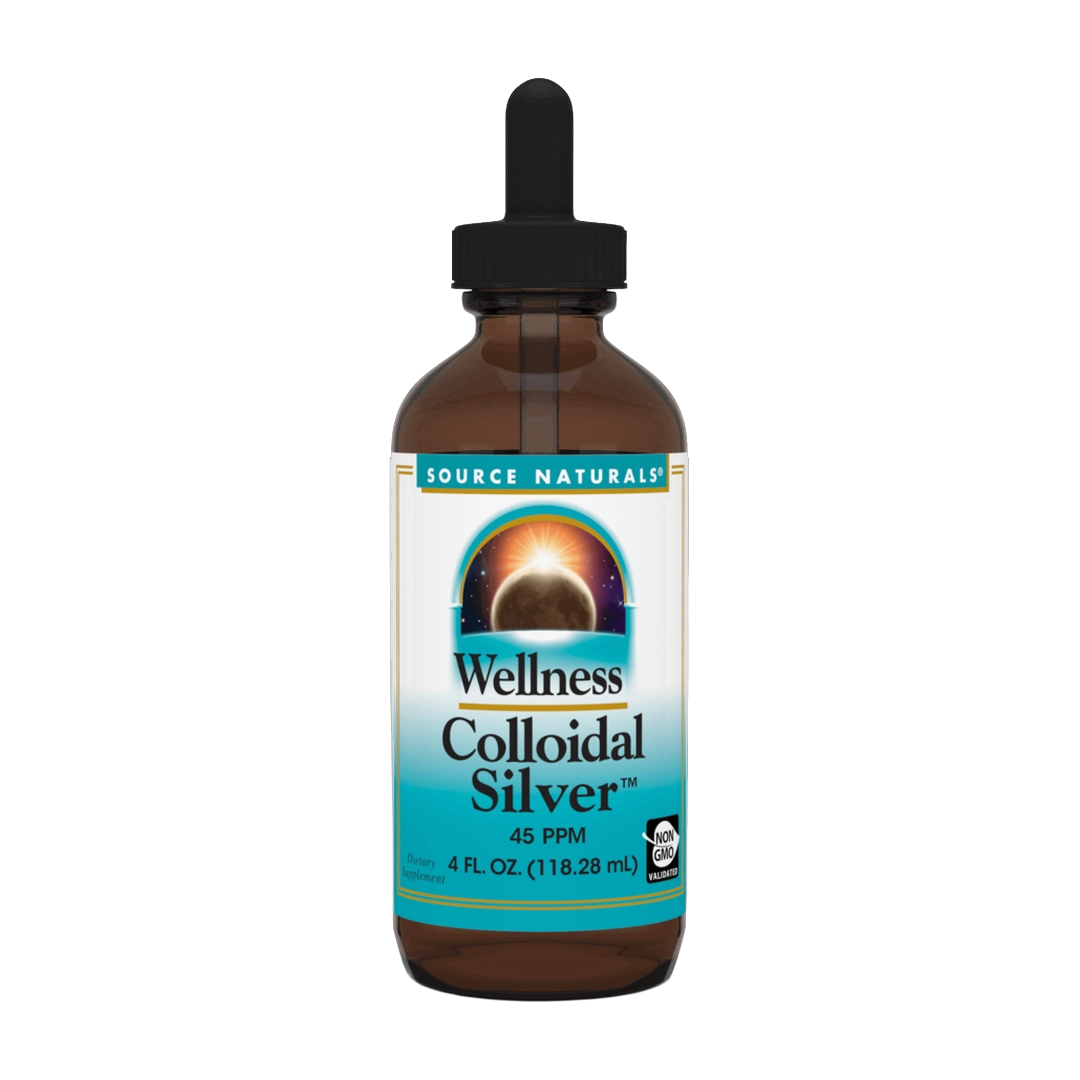 Source Naturals, Wellness Colloidal Silver, 45 Ppm, 4 Liquid