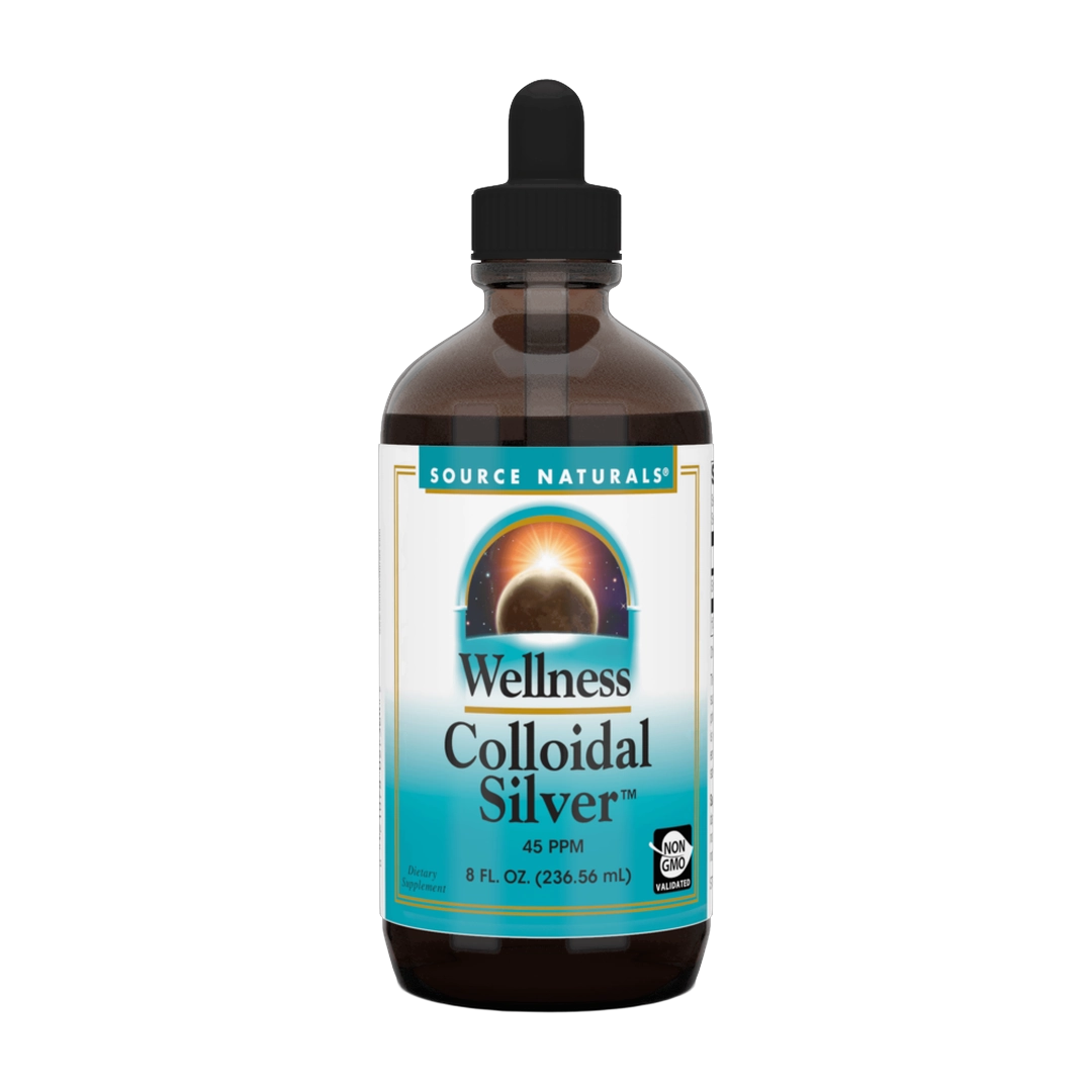 Source Naturals, Wellness Colloidal Silver, 45 Ppm, 8 Liquid