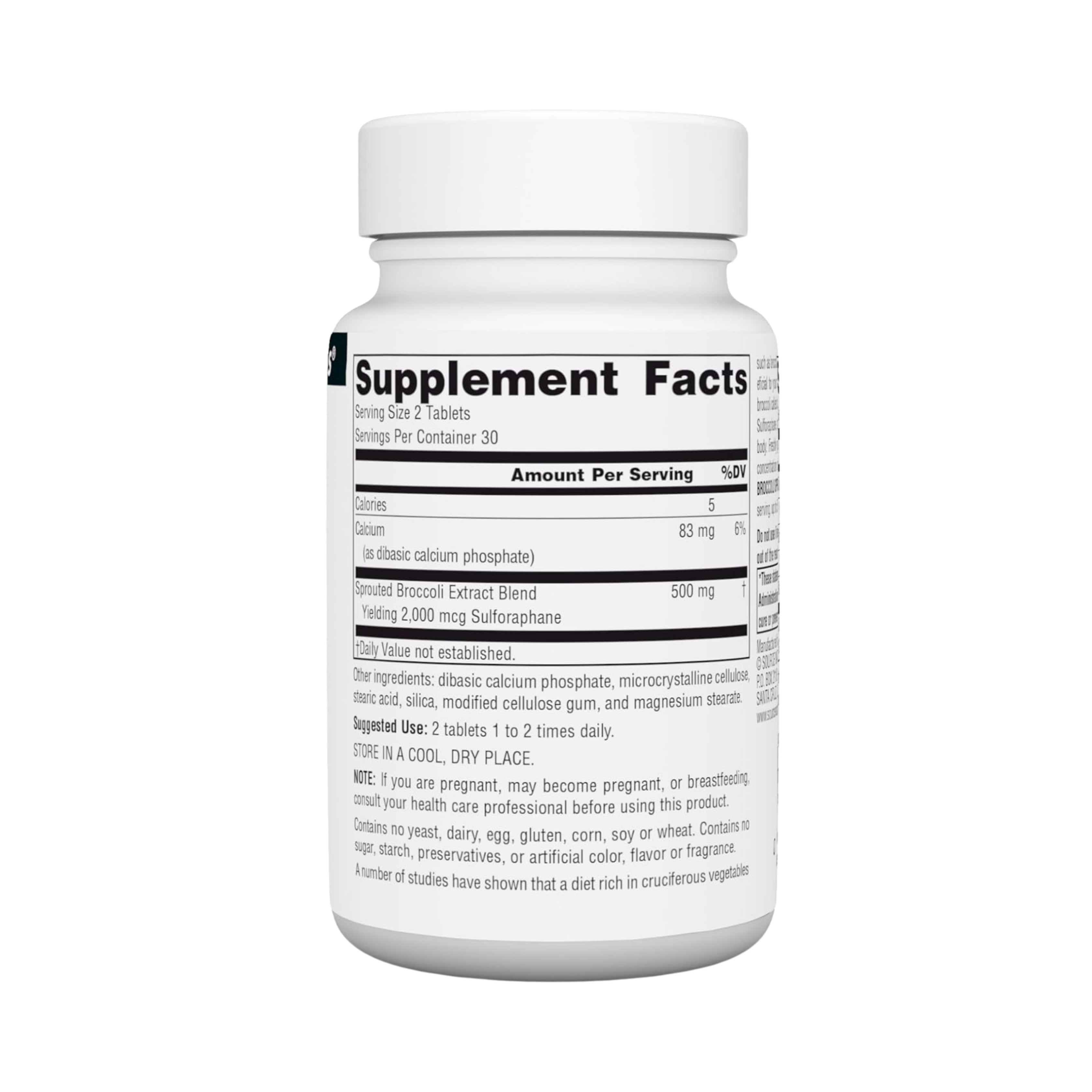 Source Naturals, Broccoli Sprouts Extract, 250 Mg, 60 Tablets