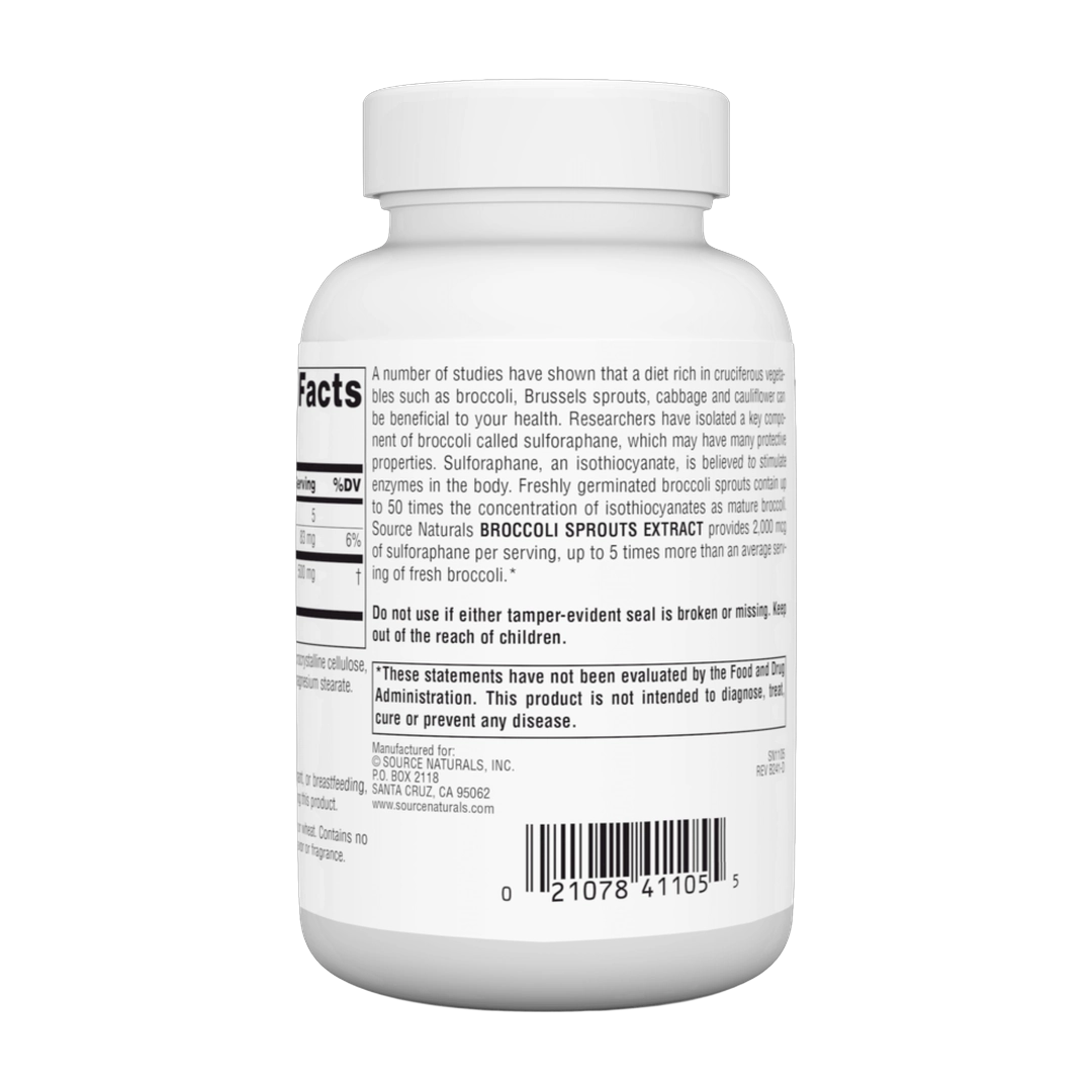 Source Naturals, Broccoli Sprouts Extract, 250 Mg, 120 Tablets