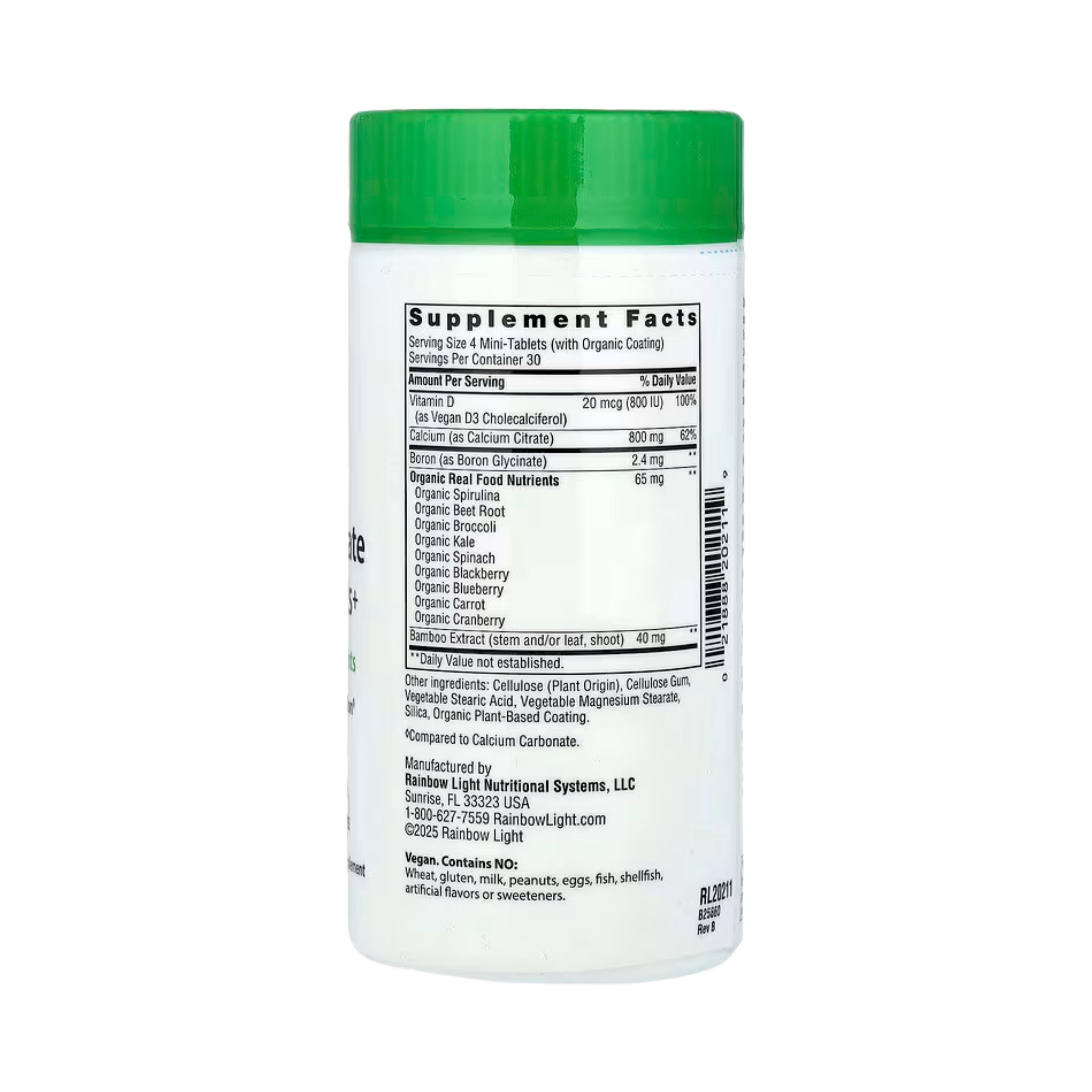 Rainbow Light, Calcium Citrate Mini-Tablets+, 120 Mini-Tablets