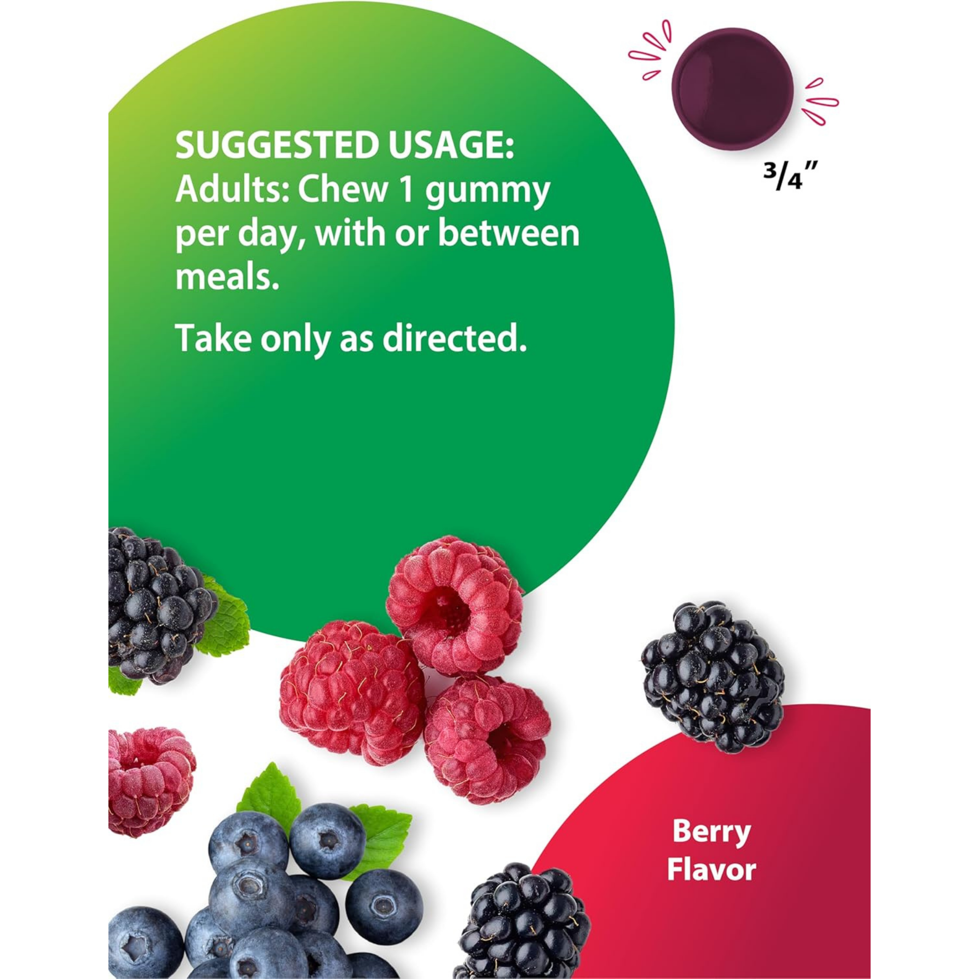 Rainbow Light, High Potency, Vitamin D3 Gummies, 2000 IU, berry, 120 Vegetarian Gummies