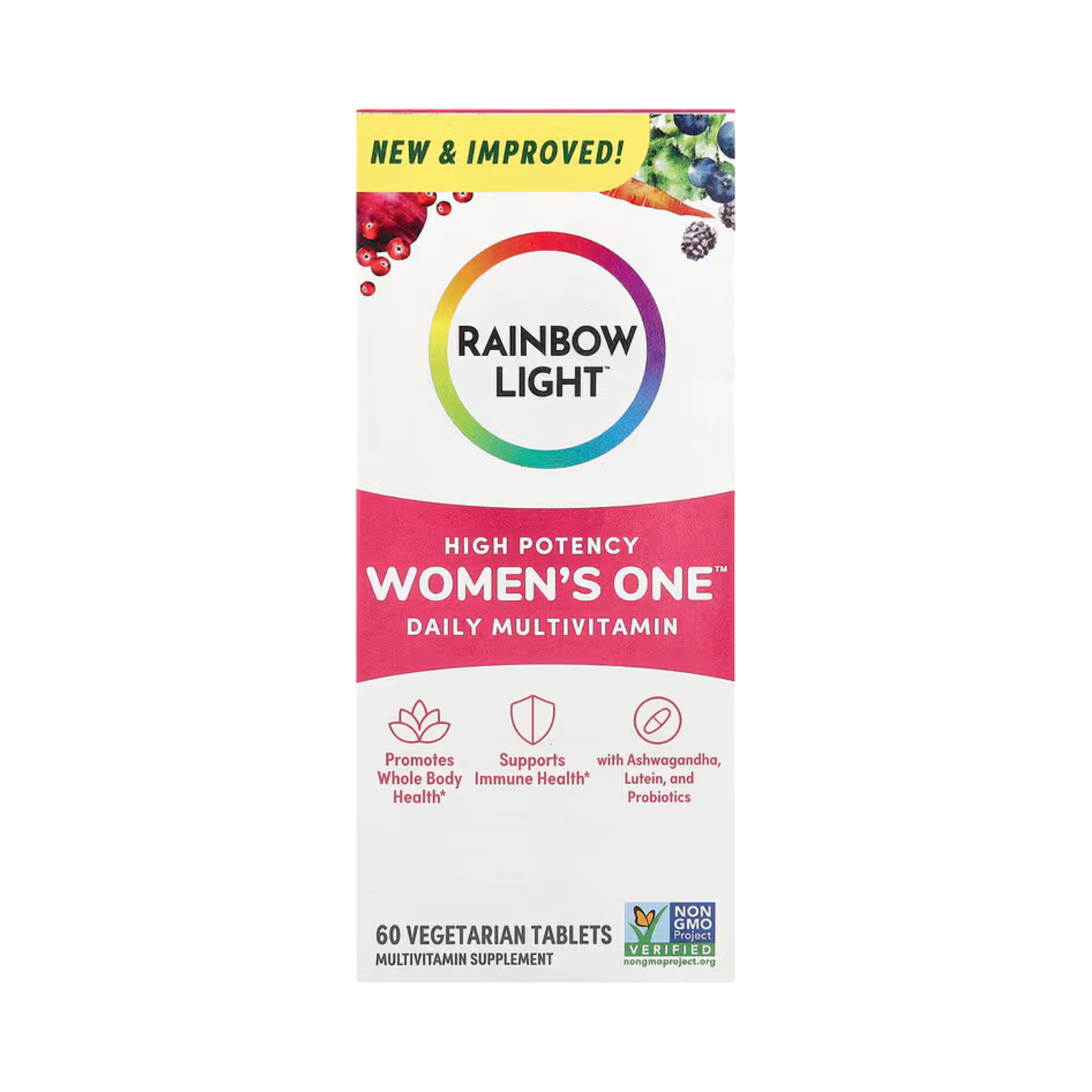 Rainbow Light, Women's One Daily Multivitamin, High Potency, 60 Vegetarian Tablets