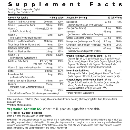 Rainbow Light, Men's One+, 120 Vegetarian Tablets