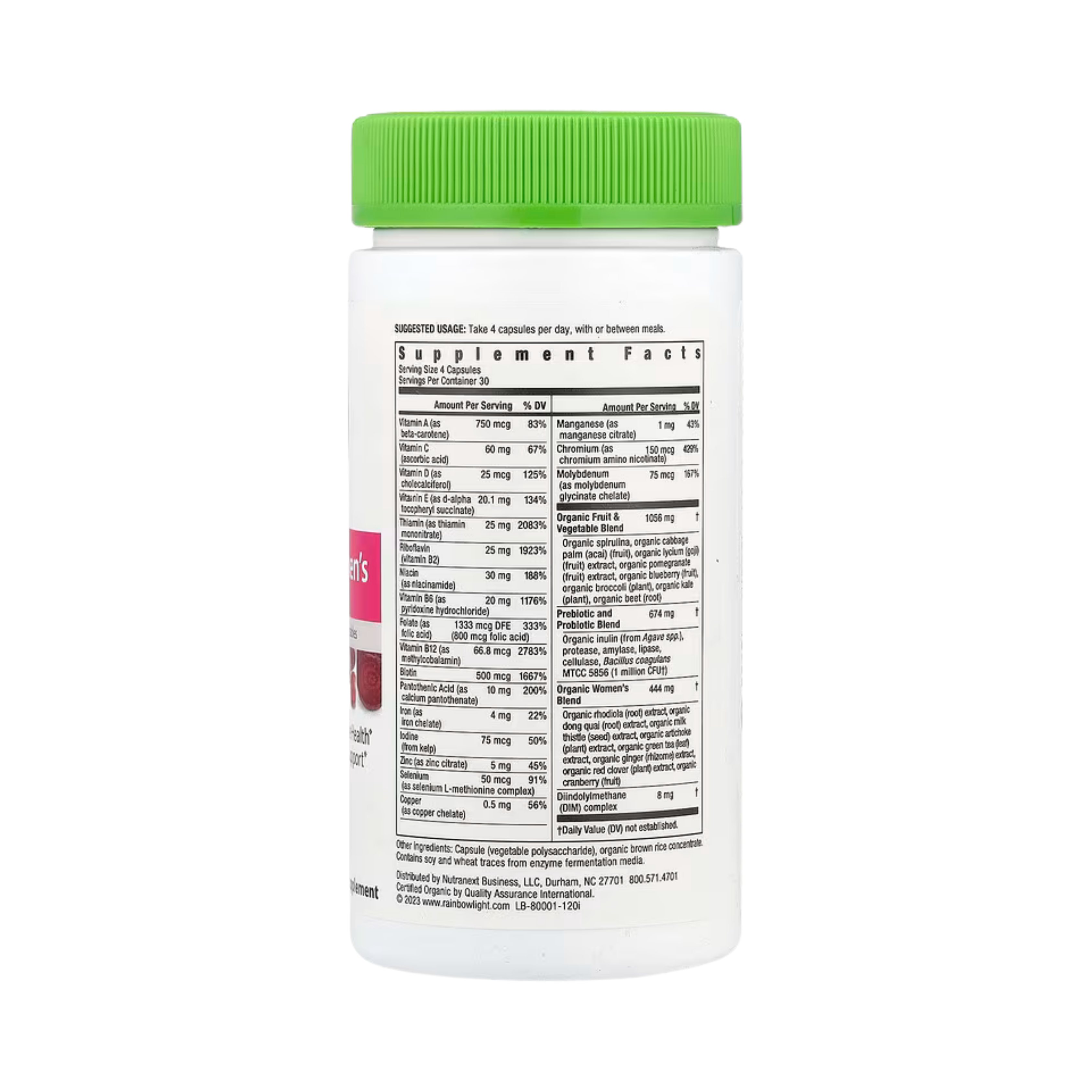 Rainbow Light, Certified Women's Multivitamin, 120 Capsules