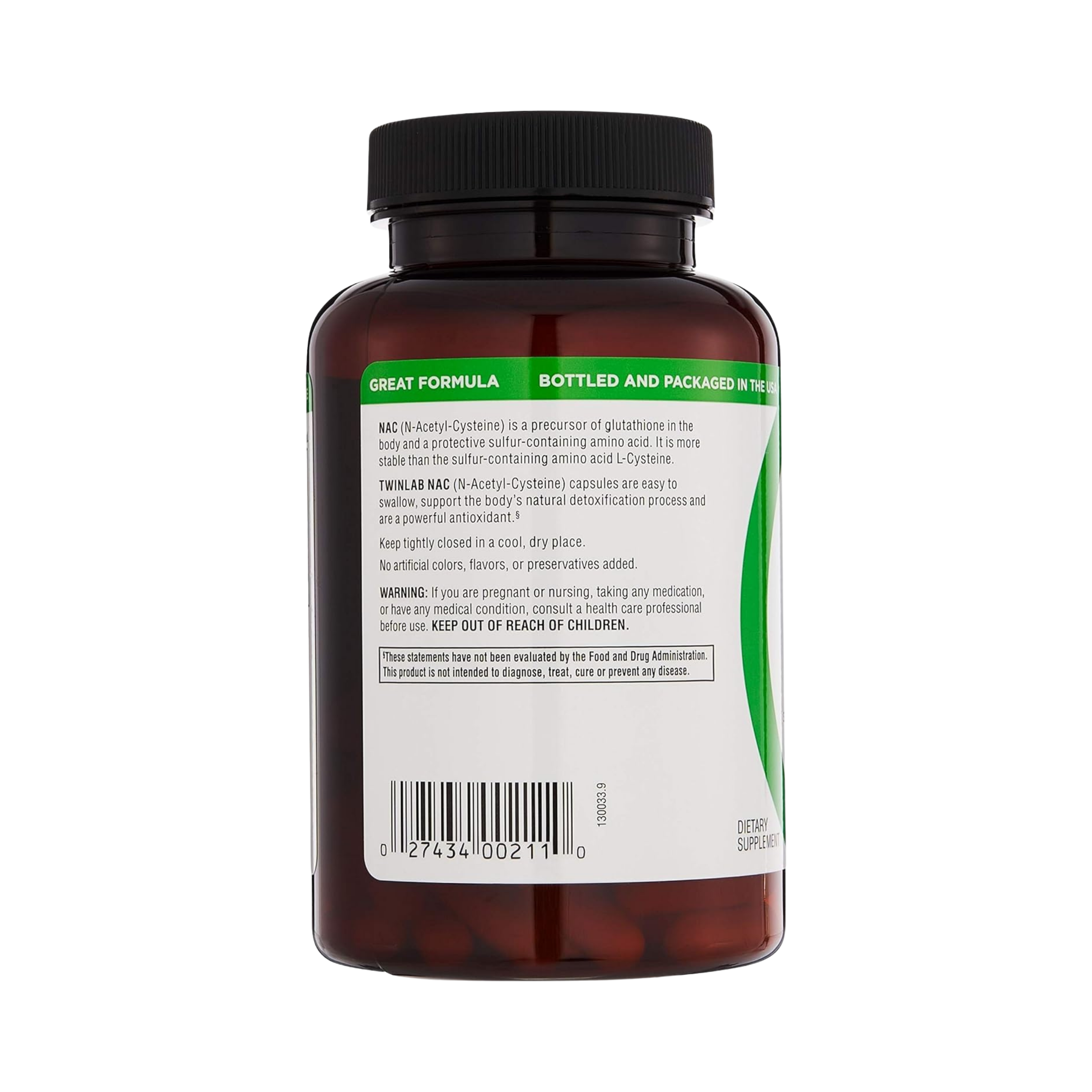 Twinlab, N-Acetyl-Cysteine (Nac), 600mg, 60 Capsules