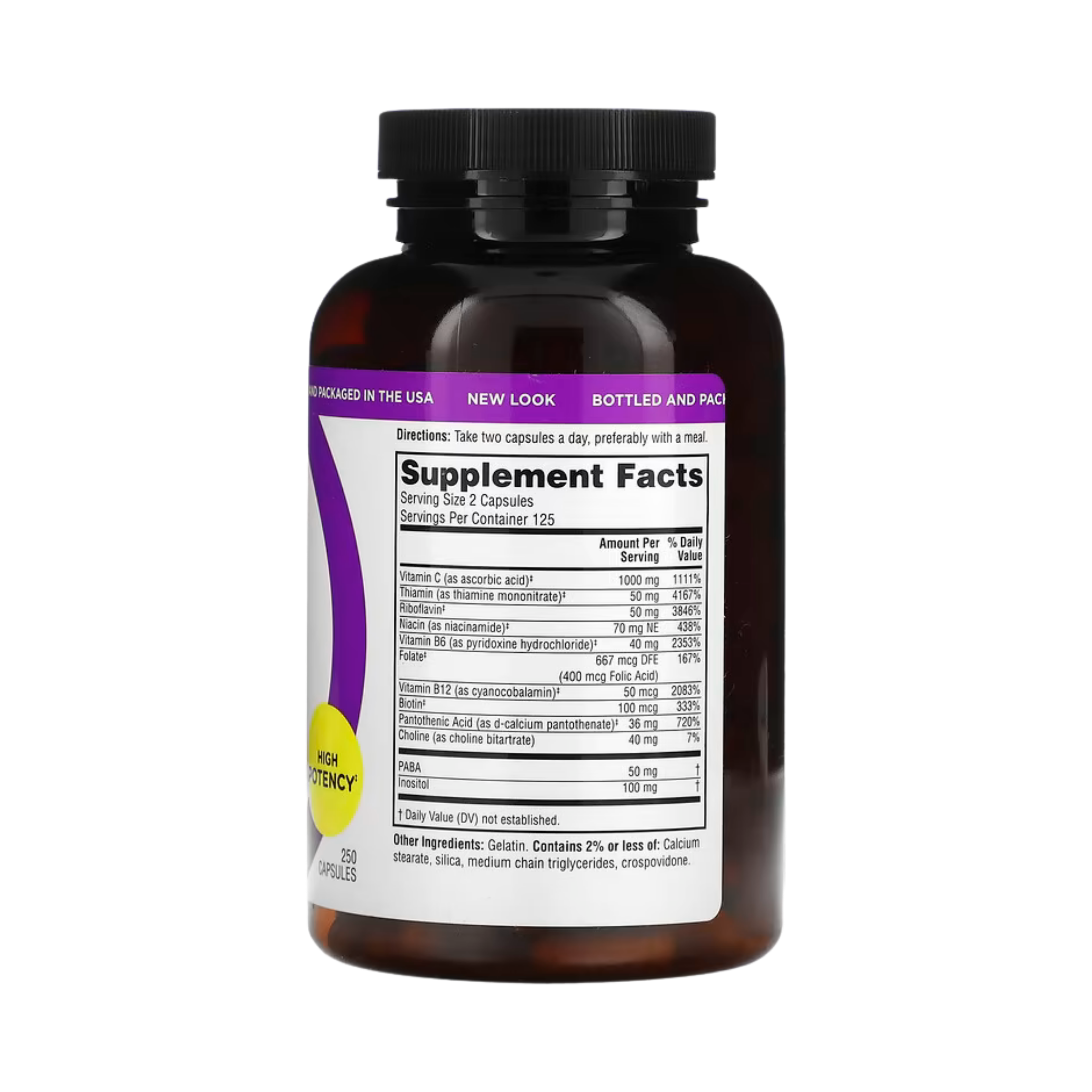 Twinlab, Stress B-Complex Caps, 250 Capsules