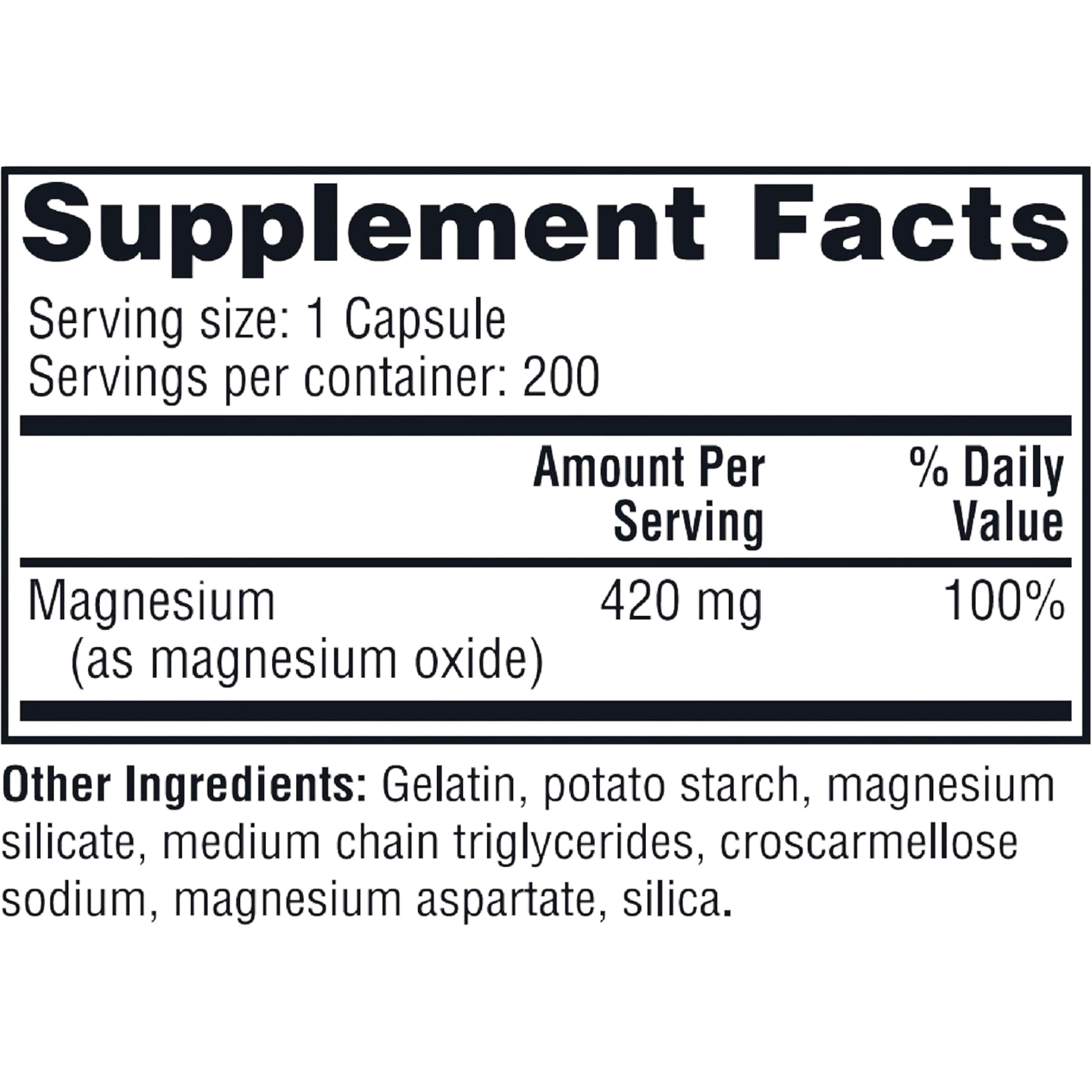 Twinlab, Magnesium Caps, 420 mg, 200 Capsules