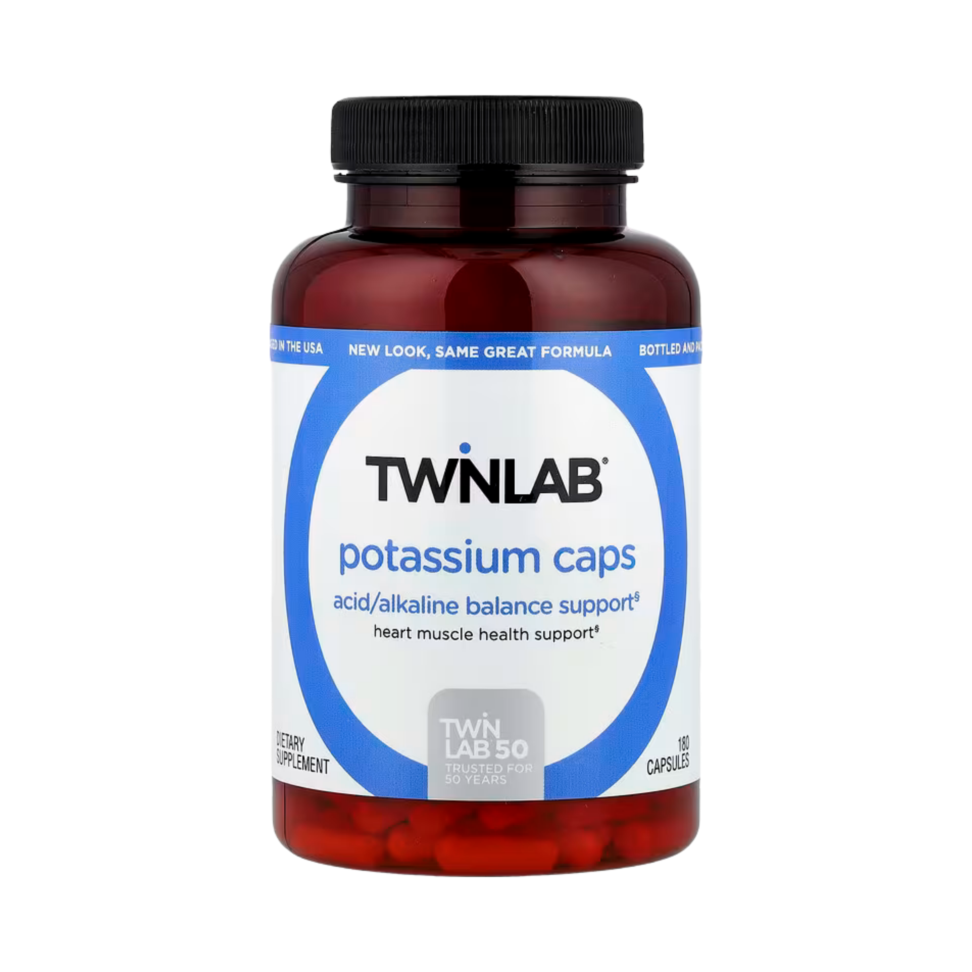 Twinlab, Potassium Caps, 180 Capsules (99 mg per Capsule)