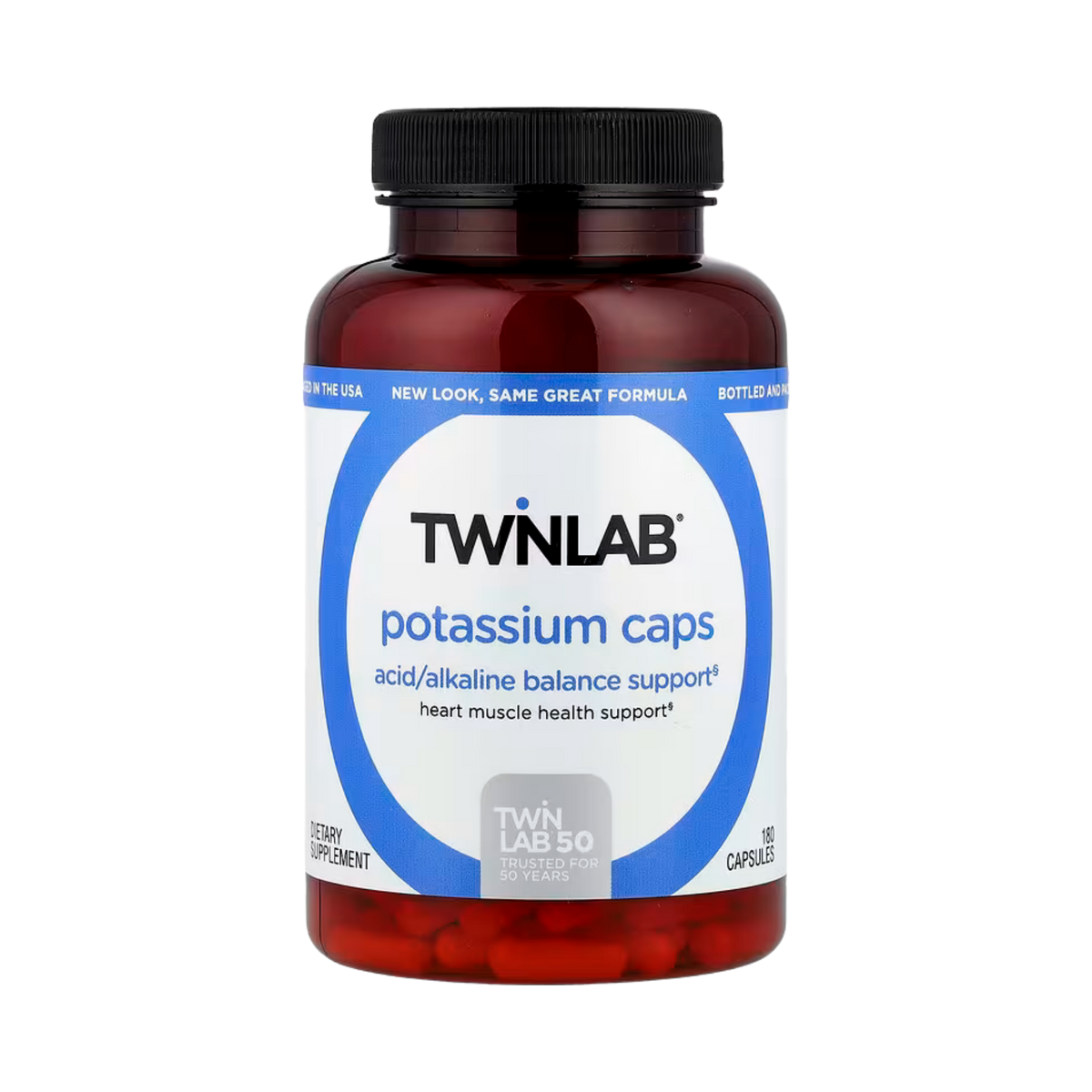 Twinlab, Potassium Caps, 180 Capsules (99 mg per Capsule)