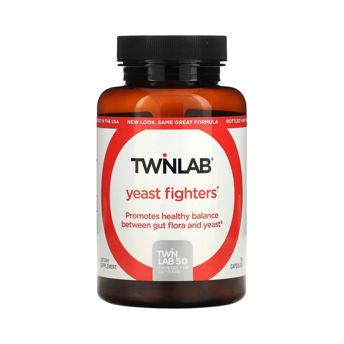 Twinlab, Yeast Fighters, 75 Capsules