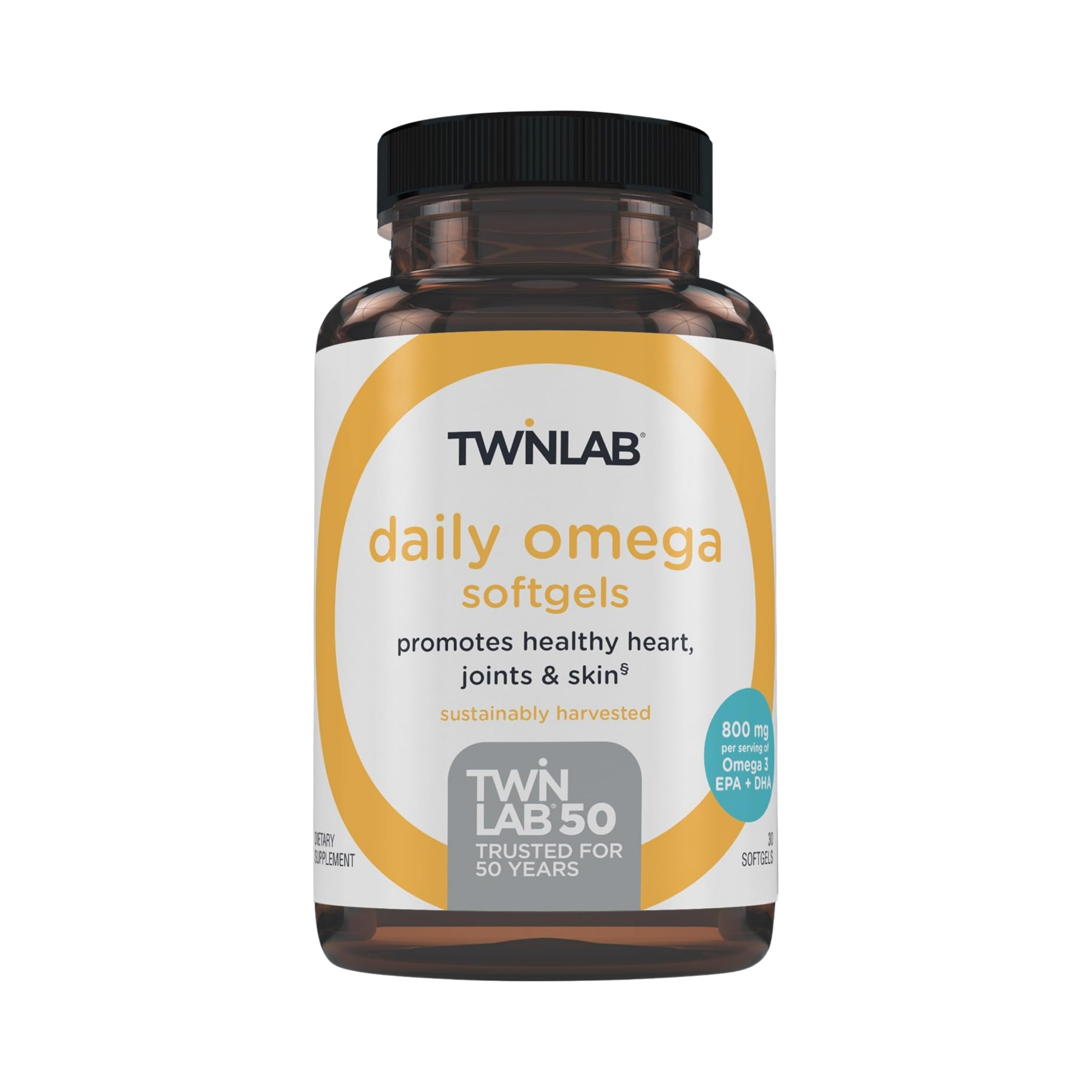 Twinlab, Daily Omega Softgels, 800 mg, 30 Softgels