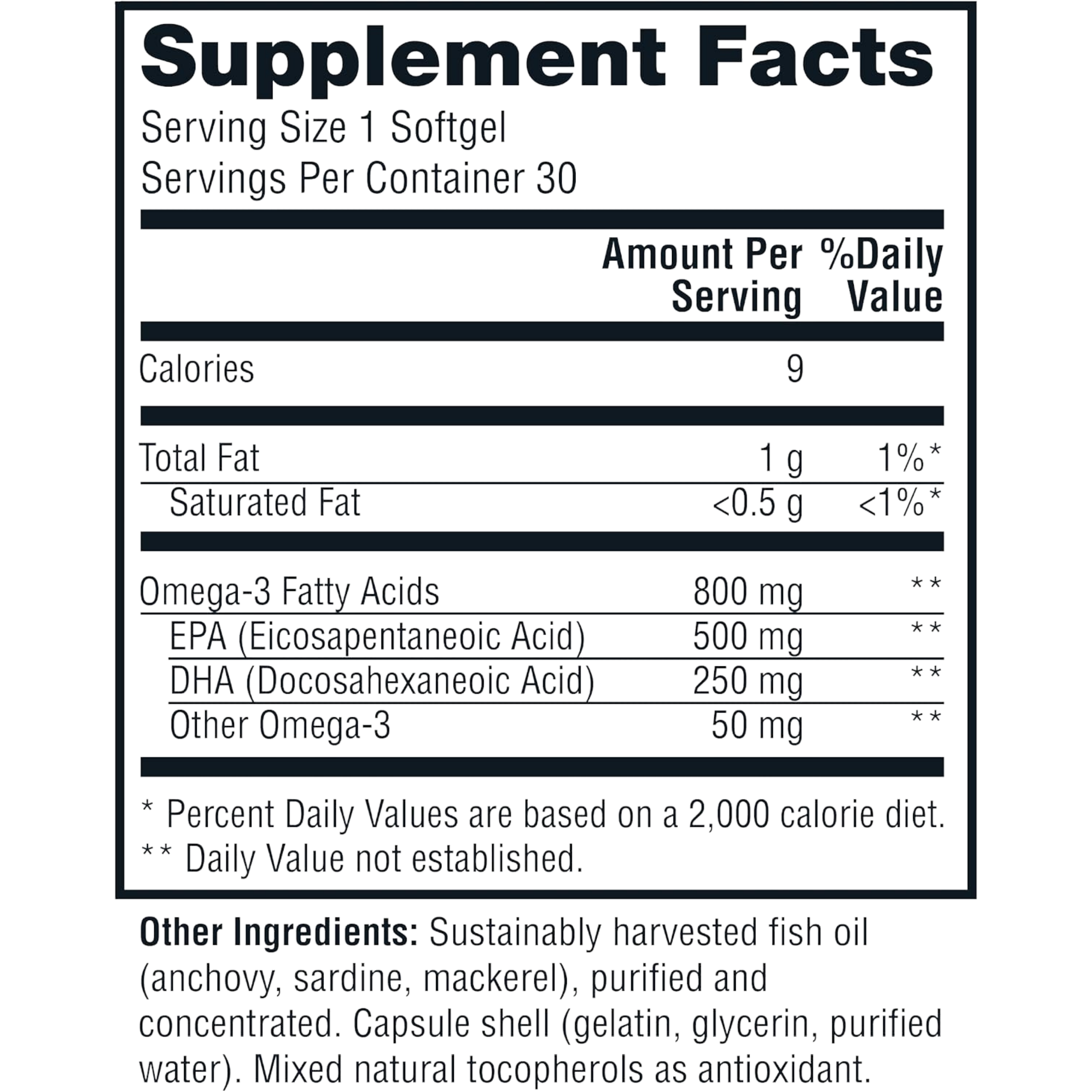 Twinlab, Daily Omega Softgels, 800 mg, 30 Softgels