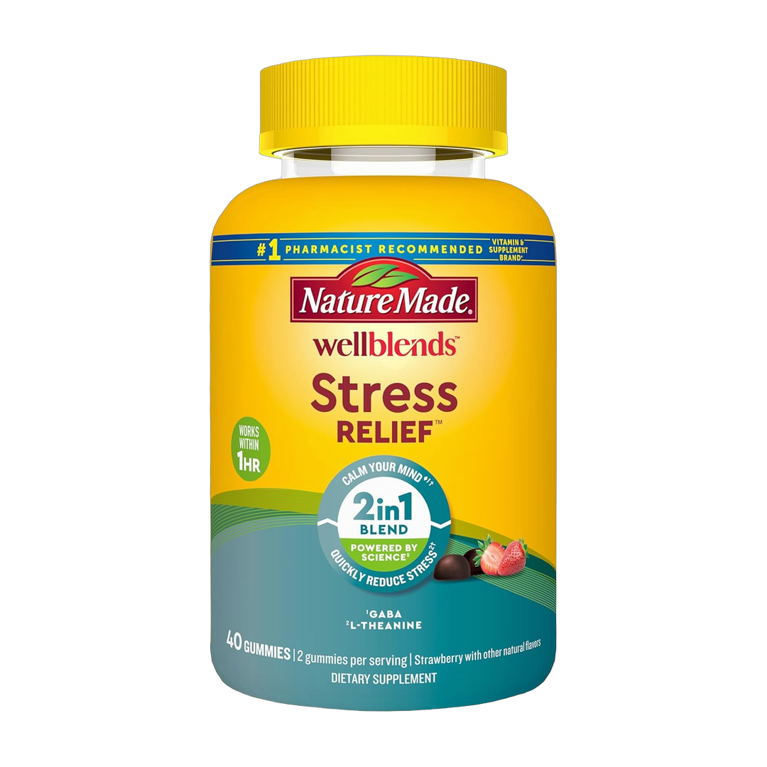 Nature Made, Wellblends, Stress Relief, Strawberry, 40 Gummies