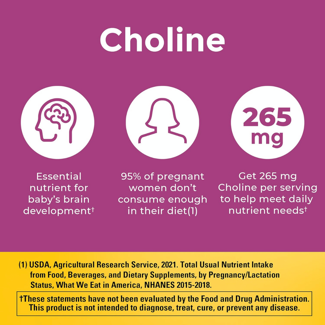 Nature made, Prenatal Multi + Choline, 60 Softgels, 60 Capsules