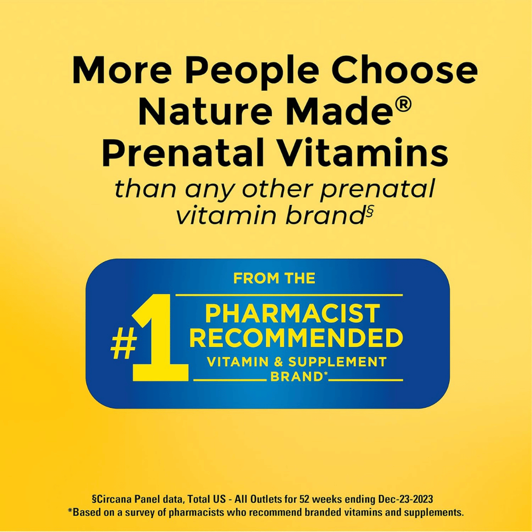 Nature made, Prenatal Multi + Choline, 60 Softgels, 60 Capsules