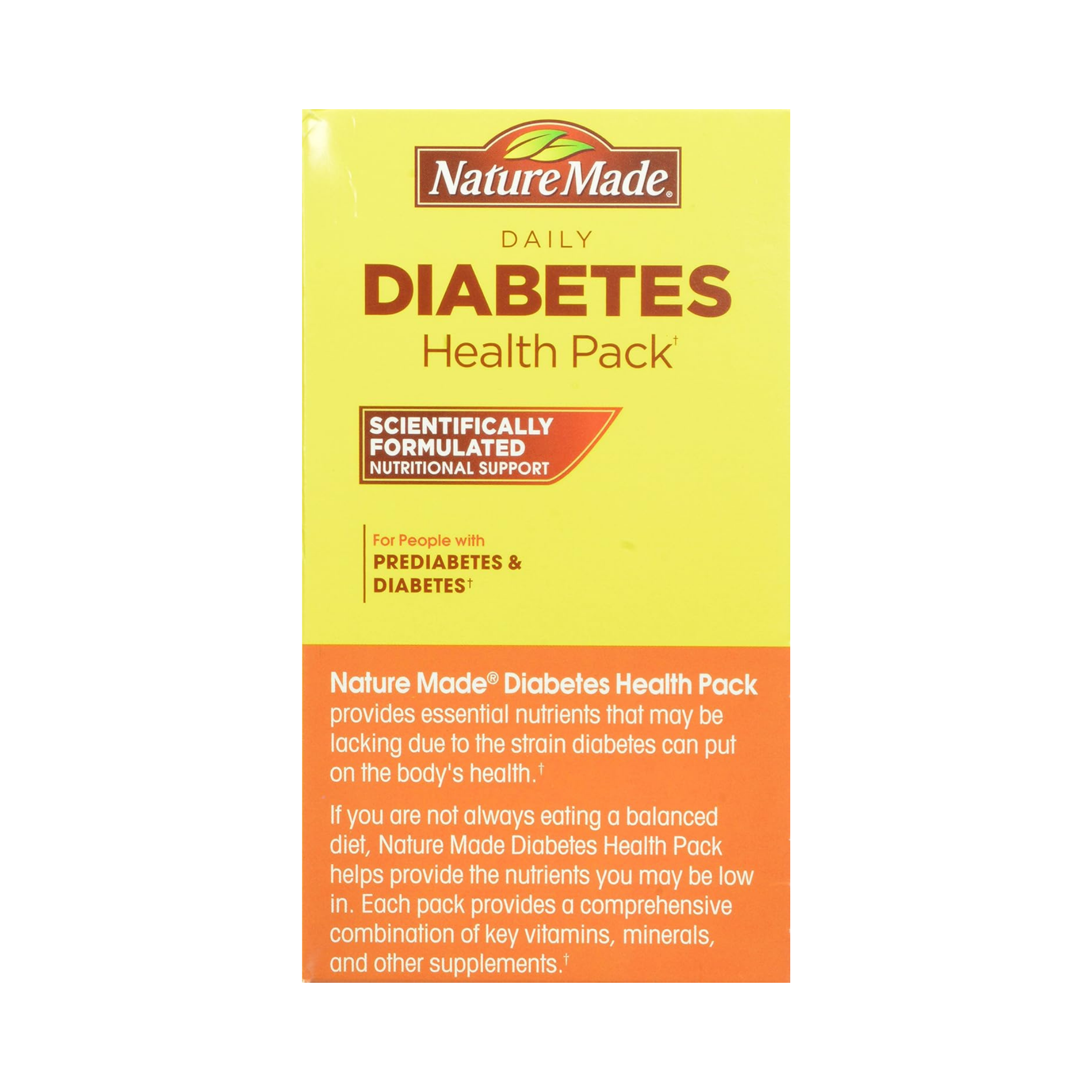 Nature Made, Daily Diabetes Health, 30 Packets