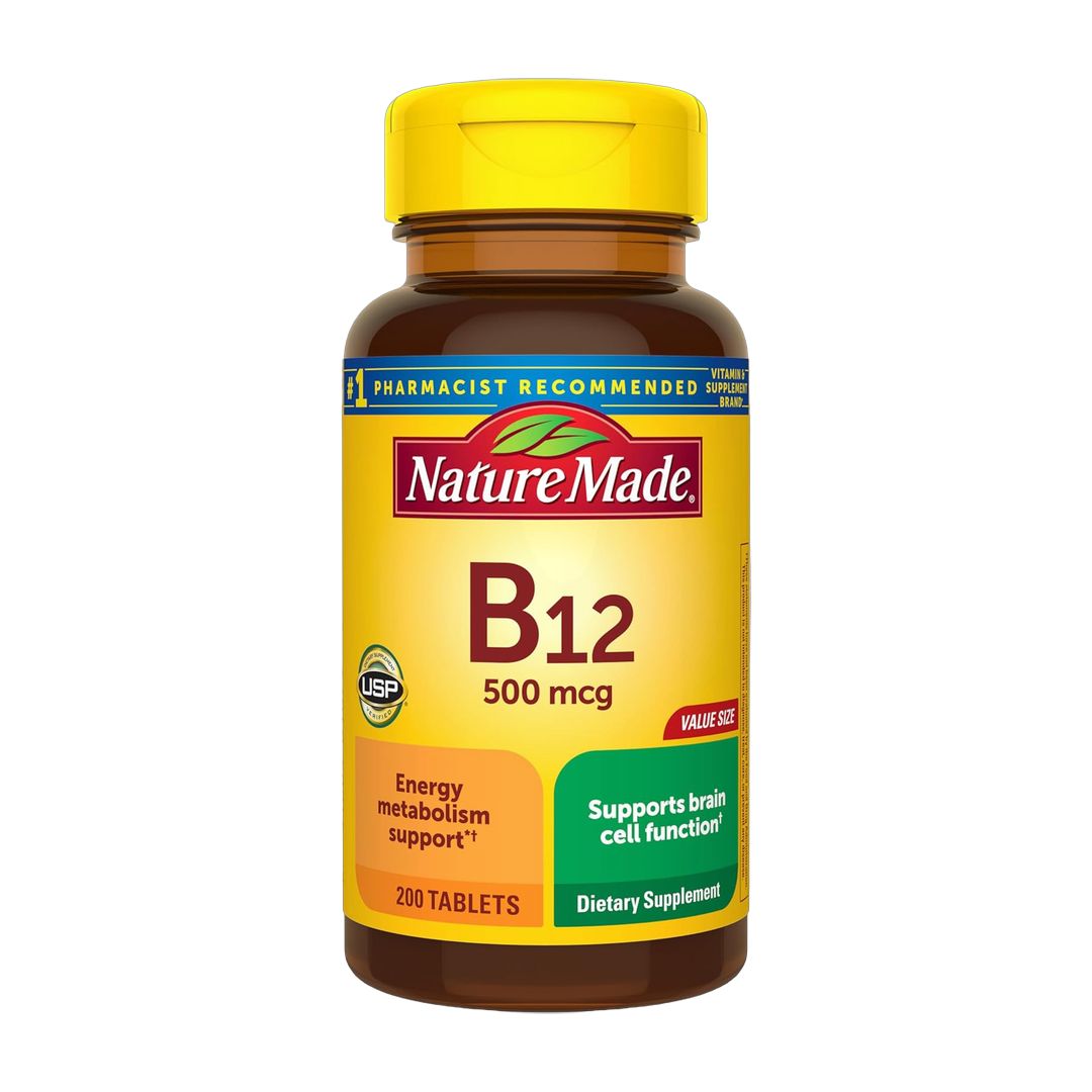 Nature Made, Vitamin B12, 500 mcg, 200 Tablets