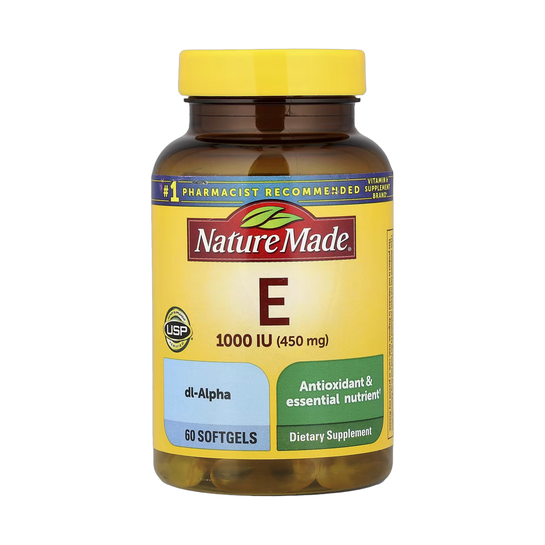 Nature Made, Vitamin E, 450 mg (1,000 IU), 60 Softgels