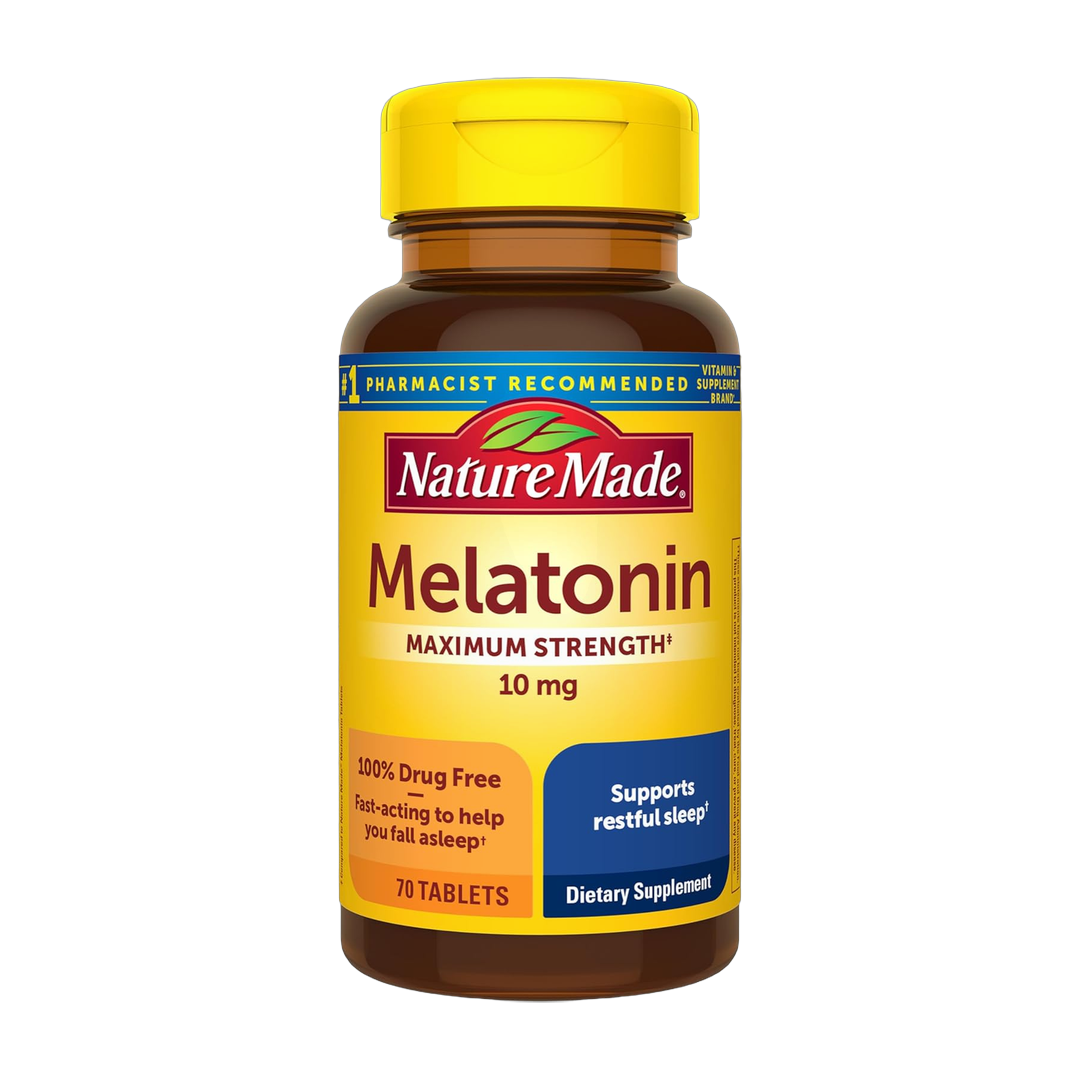 Nature Made, Melatonin, Maximum Strength, 10 mg, 70 Tablets