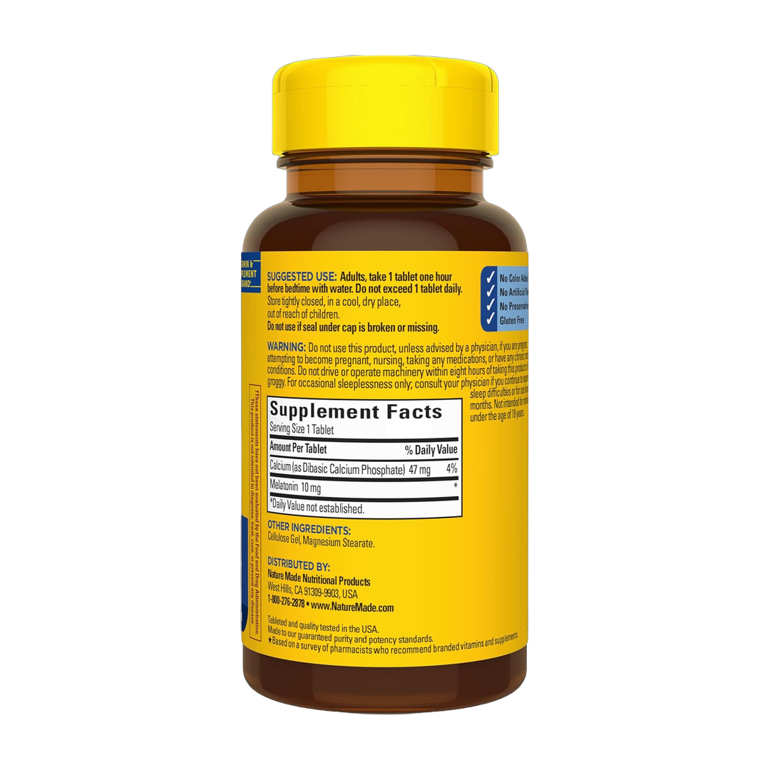 Nature Made, Melatonin, Maximum Strength, 10 mg, 70 Tablets