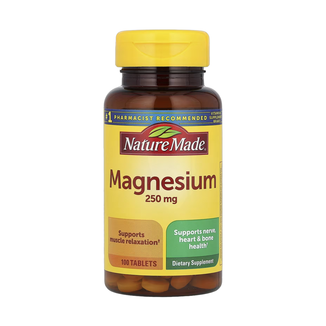 Nature Made, Magnesium, 250 mg, 100 Tablets