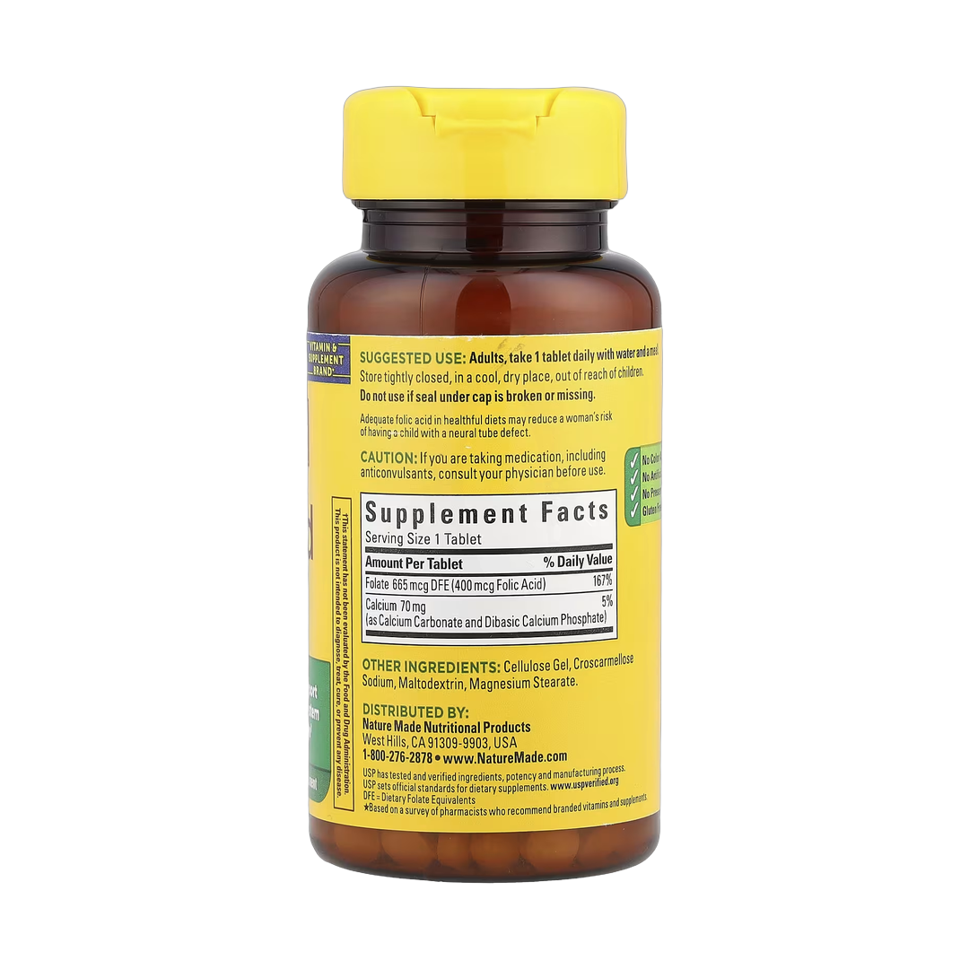 Nature Made, Folic Acid, 250 Tablets