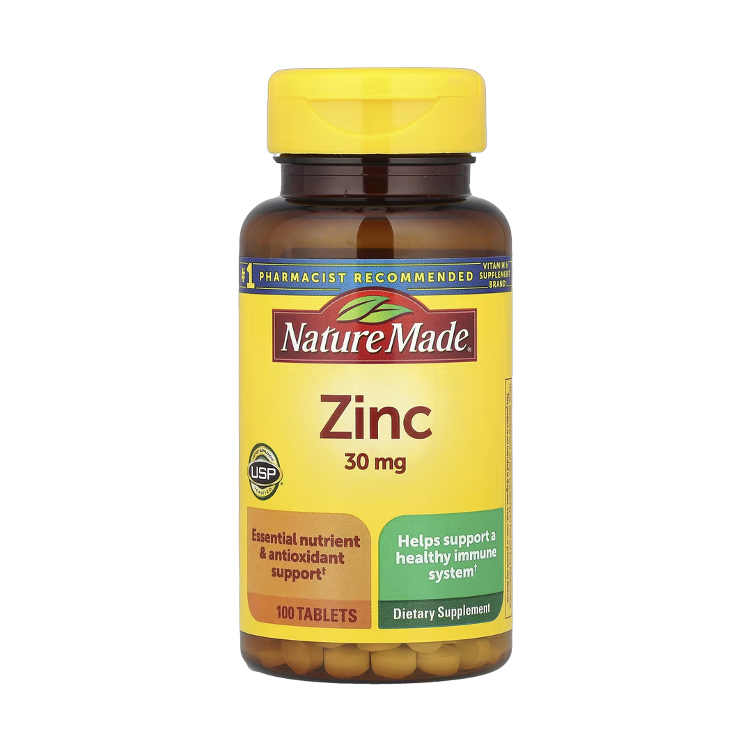 Nature Made, Zinc, 30 mg, 100 Tablets