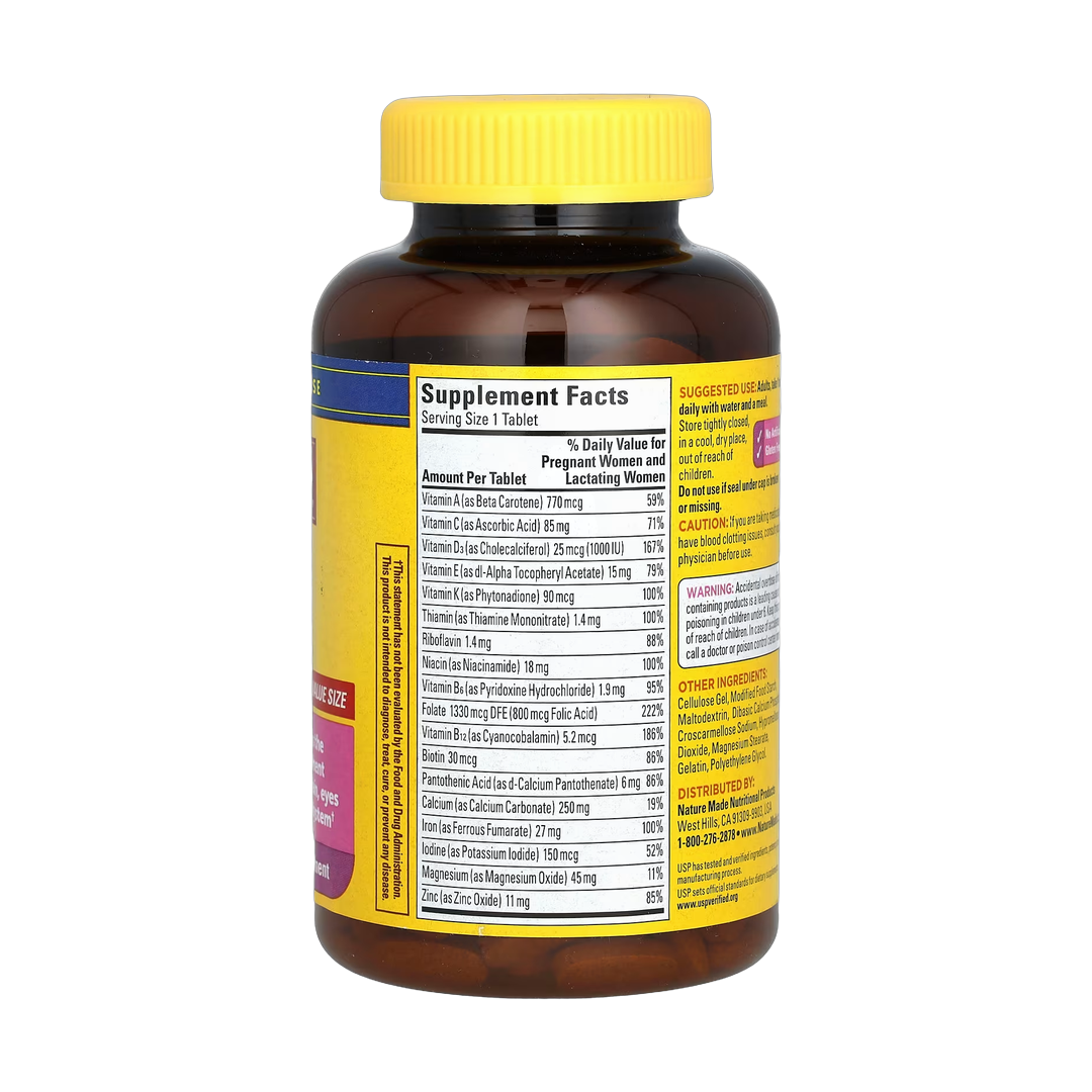 Nature Made, Prenatal Folic Acid, 250 Tablets