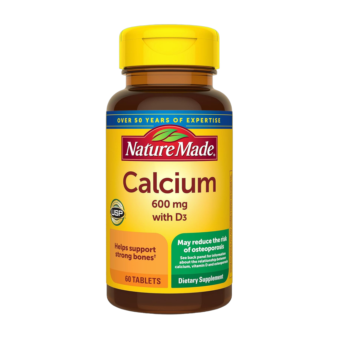 Nature Made, Calcium 600 mg with Vitamin D3, 60 Tablets