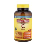 Nature Made, Vitamin C Chewable, Original Orange, 500 mg, 150 Tablets