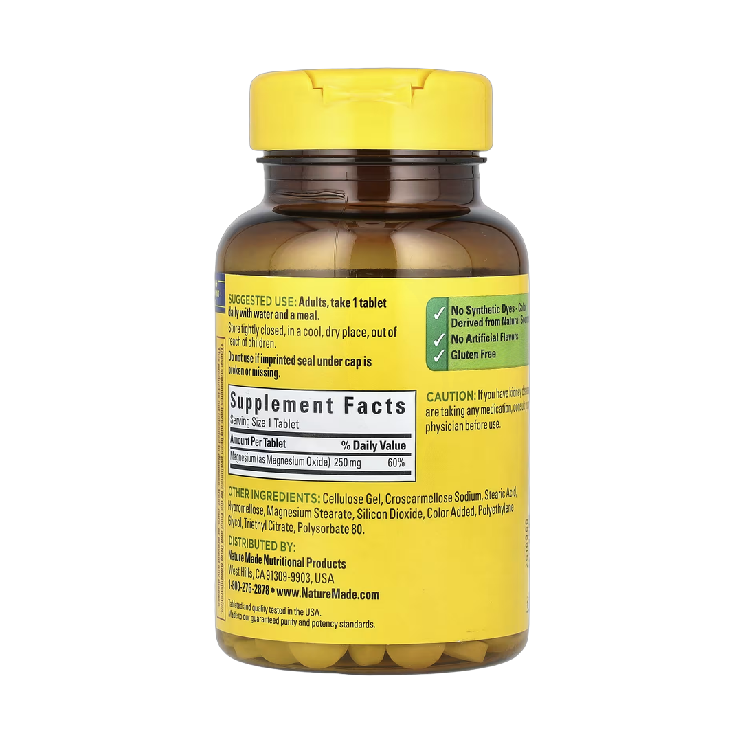 Nature Made, Magnesium, 250 mg, 200 Tablets