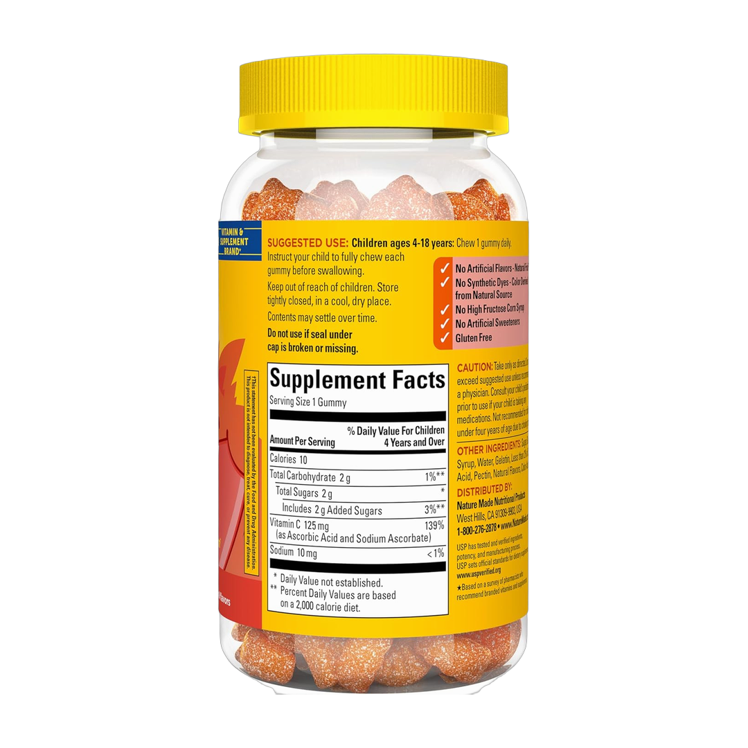 Nature Made, Kids First Vitamin C Gummies for Kids, 110 Gummies