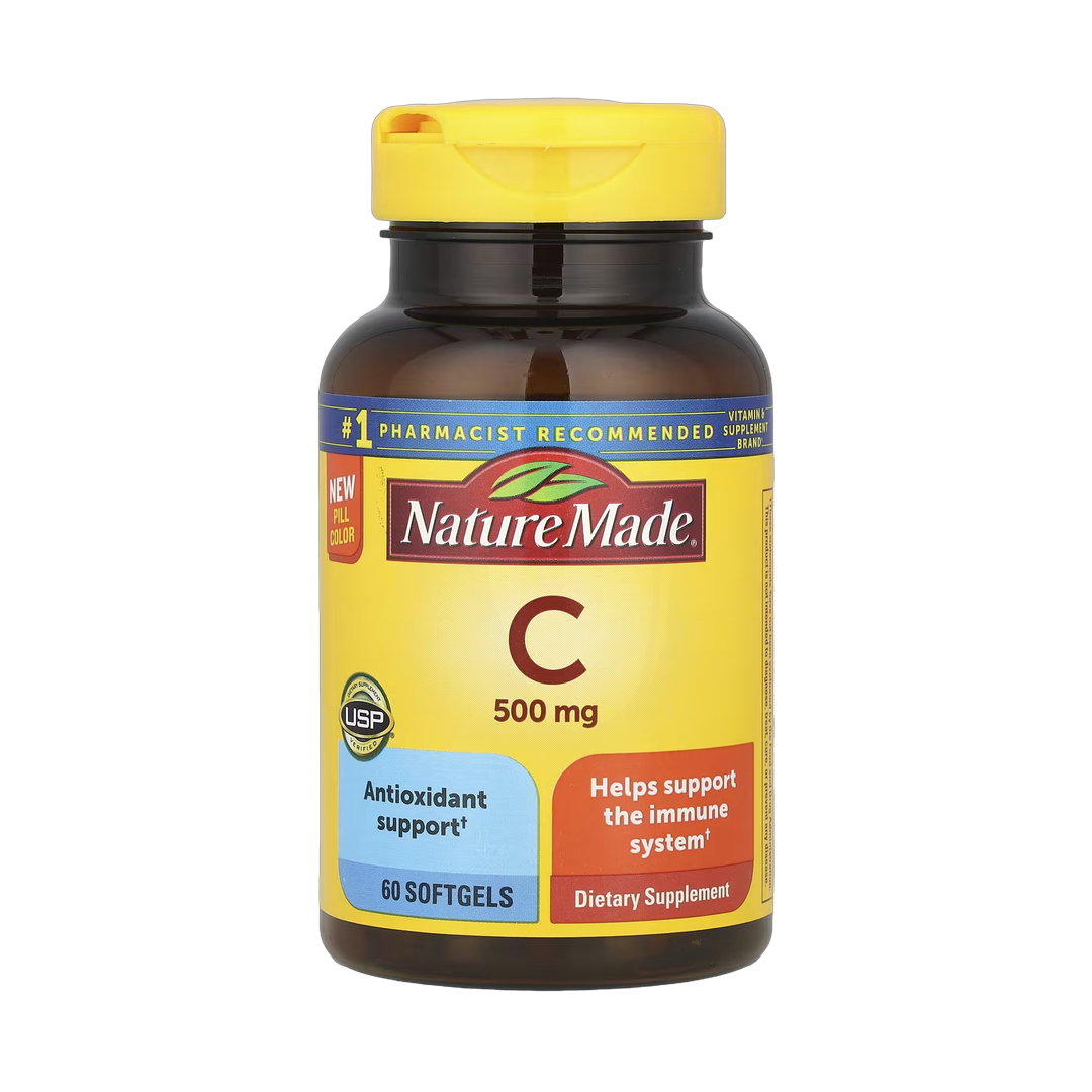 Nature Made, Vitamin C, 500 mg, 60 Softgels