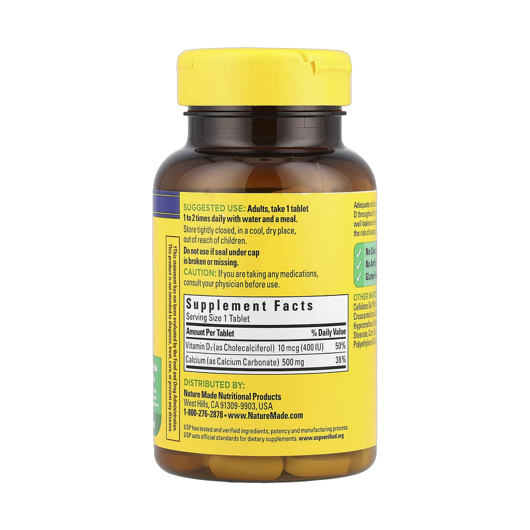 Nature Made, Calcium with D3, 130 Tablets