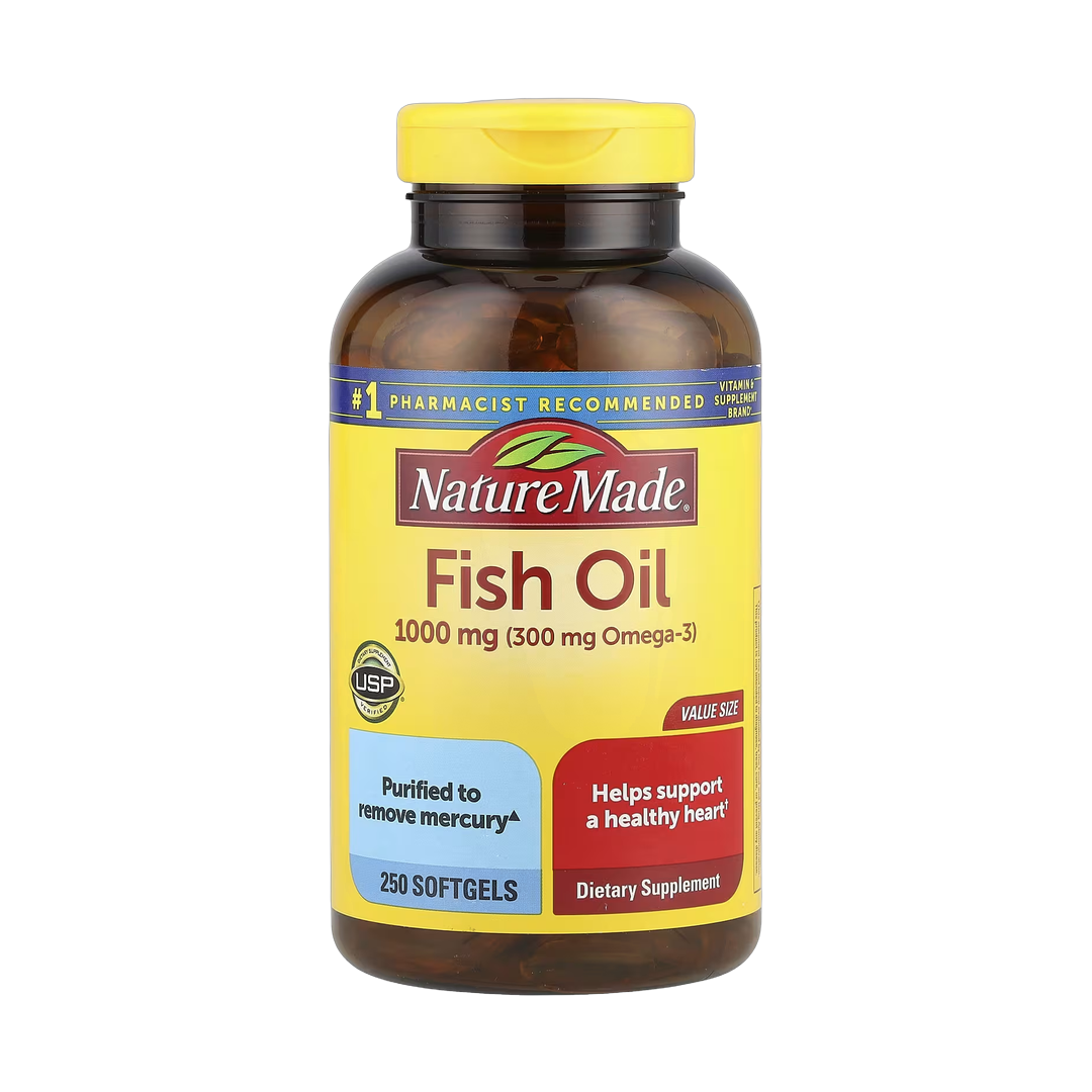 Nature Made, Fish Oil, 1,000 mg, 250 Softgels