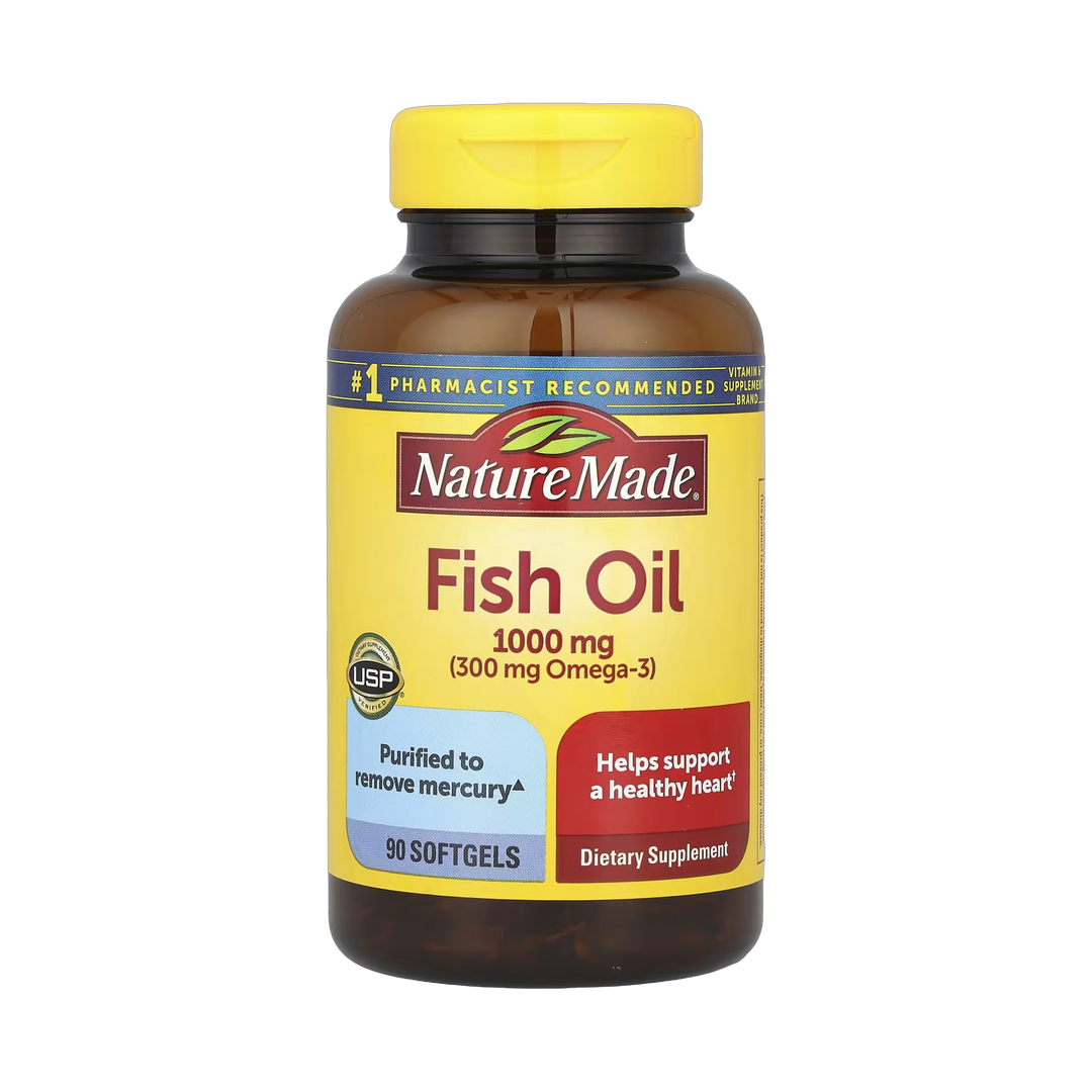 Nature Made, Fish Oil, 1,000 mg, 90 Softgels