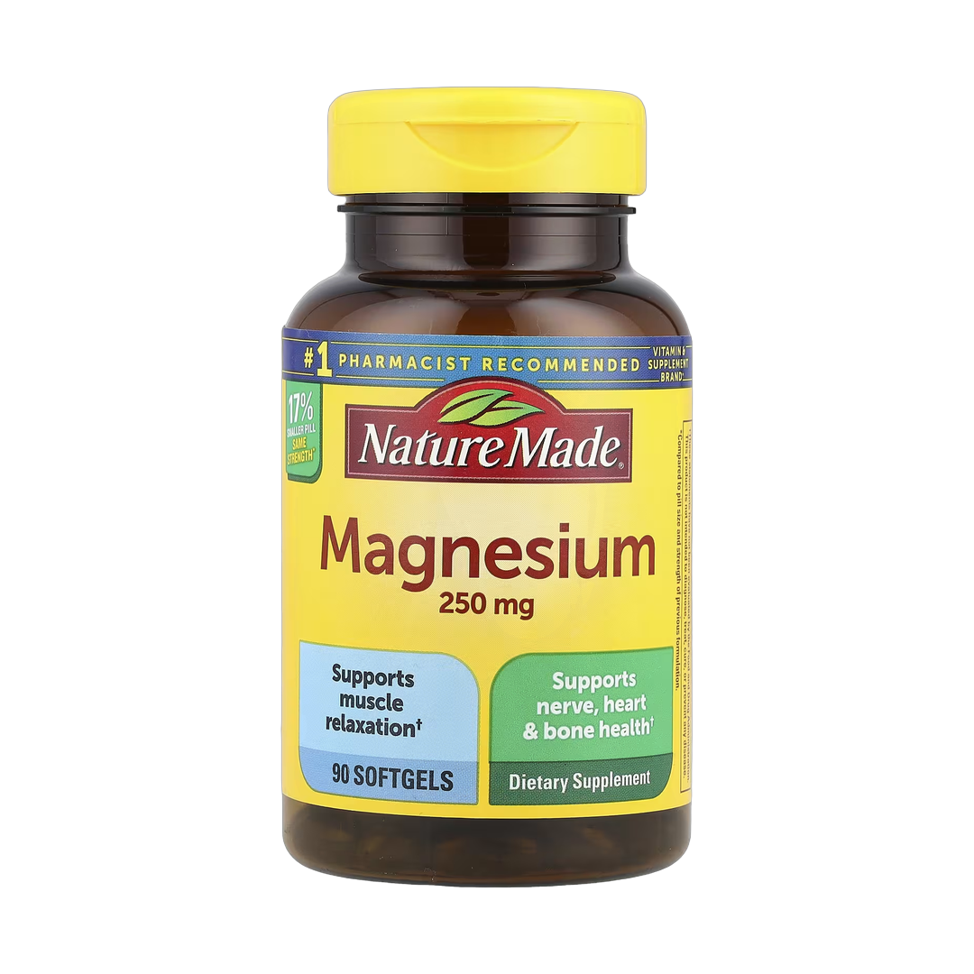Nature Made, Magnesium, 250 mg, 90 Softgels