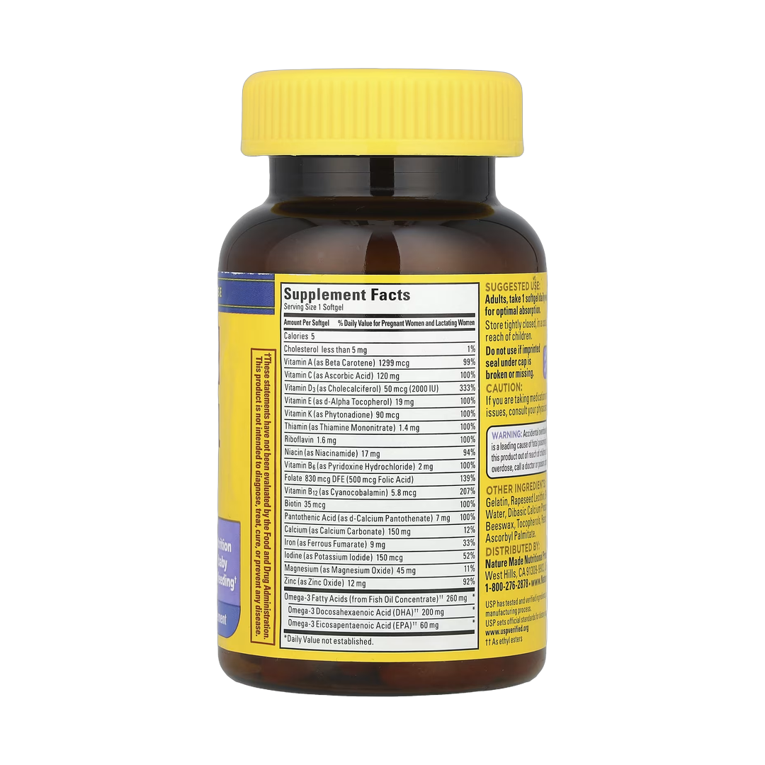 Nature Made, Postnatal Multi + DHA, 60 Softgels