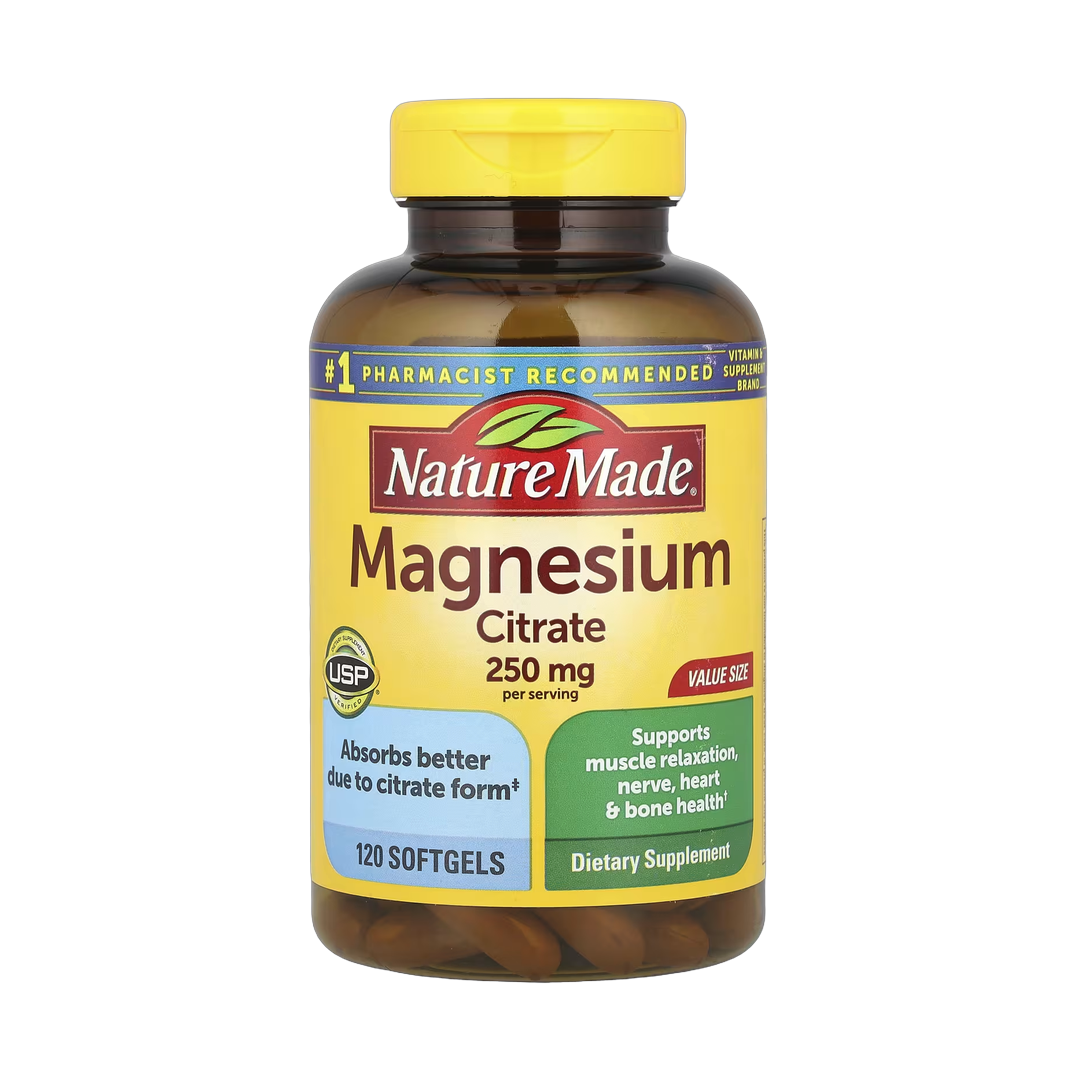 Nature Made, Magnesium Citrate, 120 Softgels