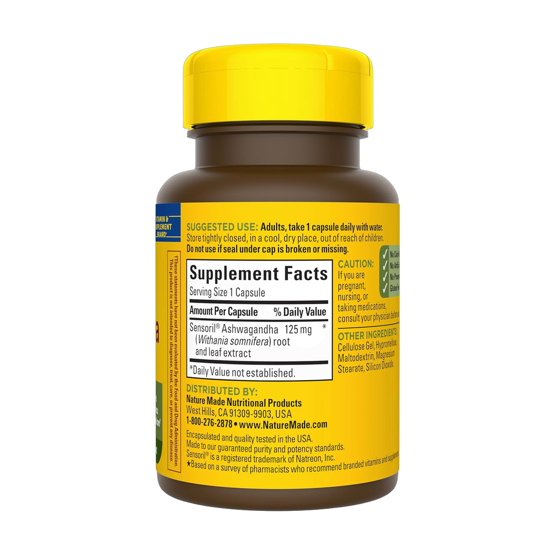 Nature Made, Ashwagandha, 60 Capsules