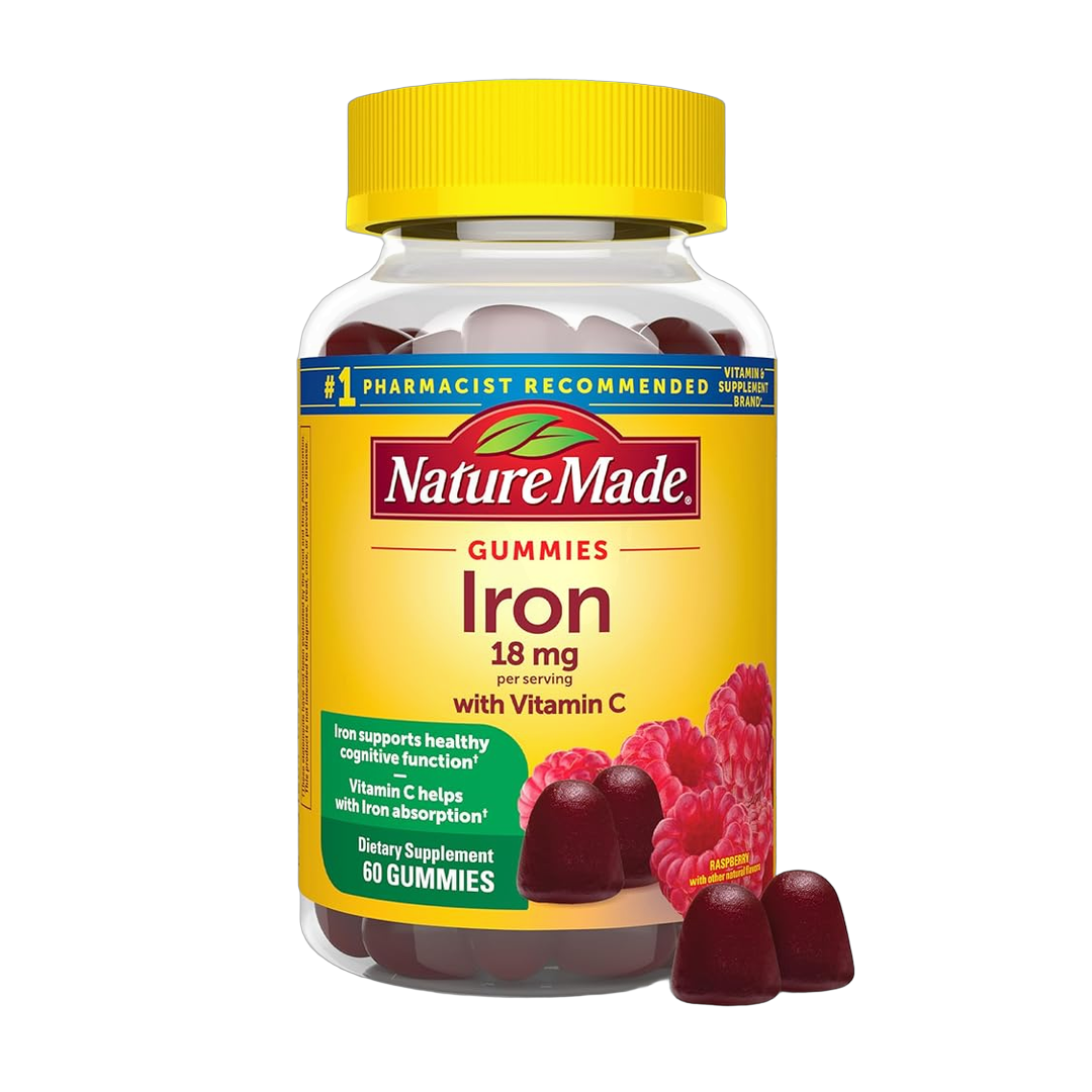 Nature Made, Iron with Vitamin C, 18 mg, 60 Gummies