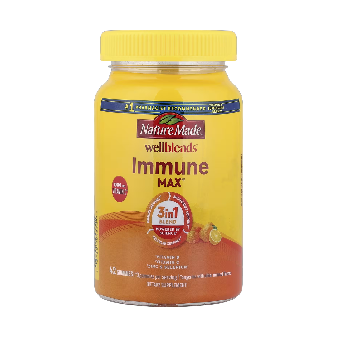 Nature Made, Wellblends™, ImmuneMax® Gummies, Tangerine, 42 Gummies