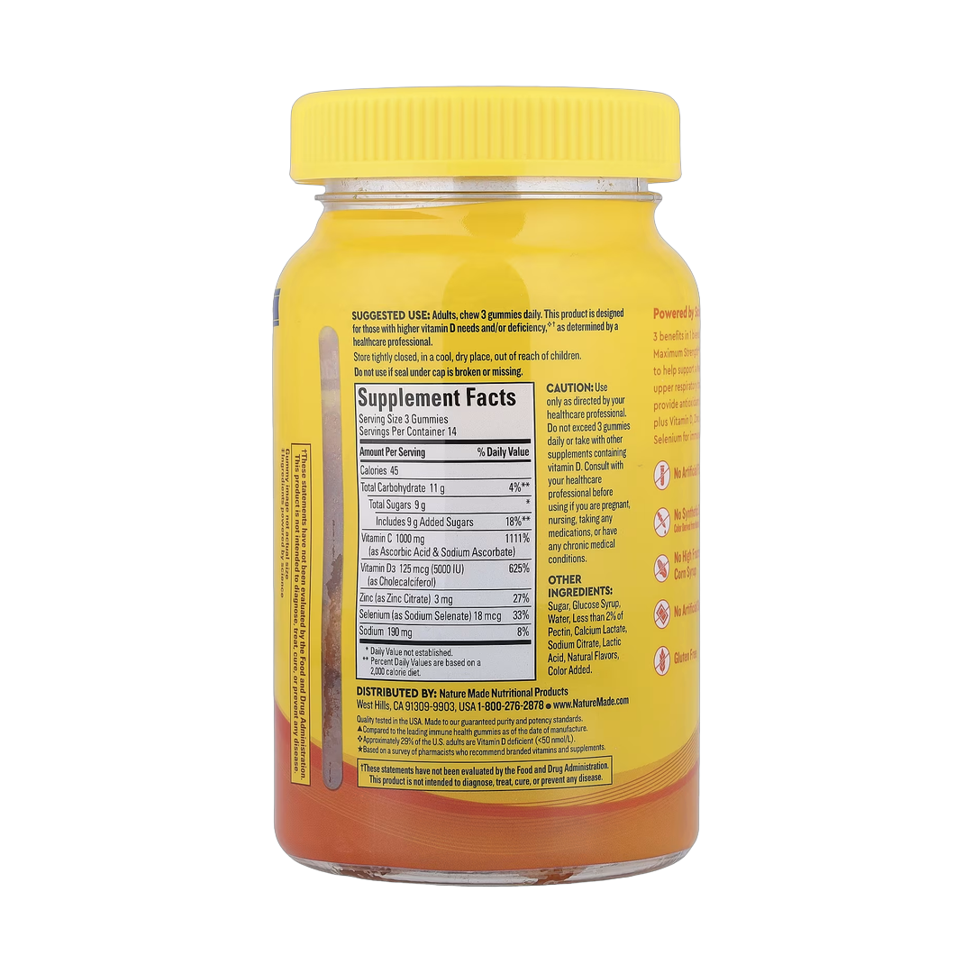 Nature Made, Wellblends™, ImmuneMax® Gummies, Tangerine, 42 Gummies