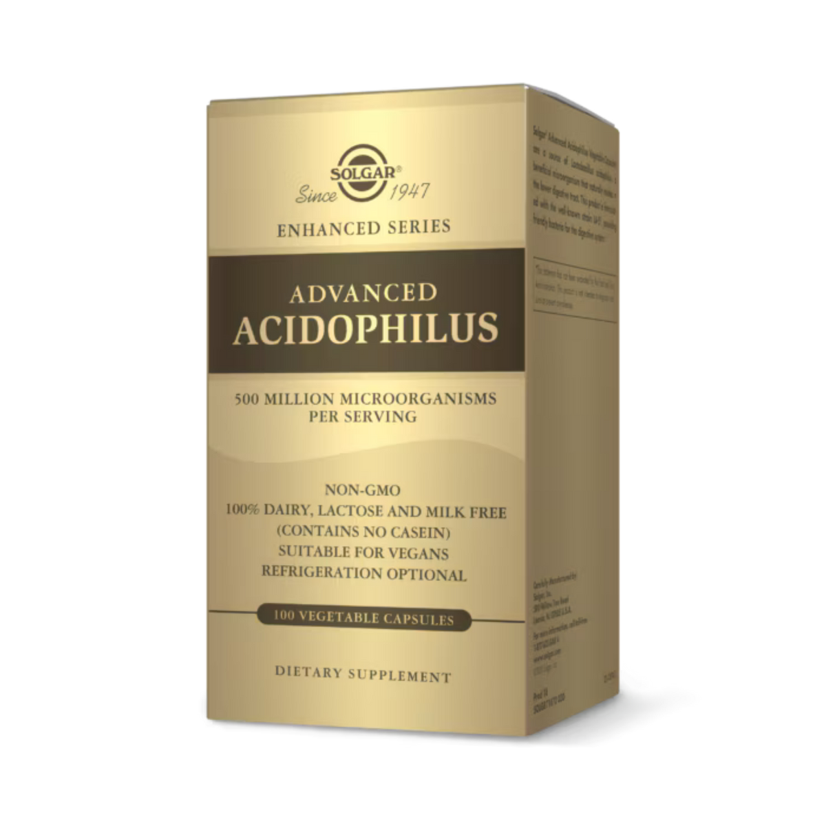 Solgar, Advanced Acidophilus, 100 Vegetable Capsules